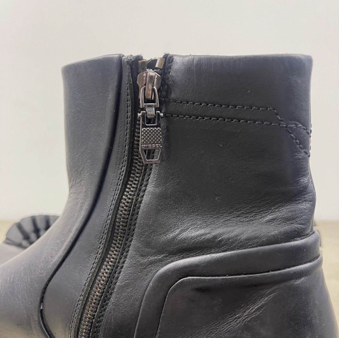 Diesel Diesel Kross Line Sherlok Leather Moto Chelsea Boots Size US 12.5 / EU 45-46 - 6 Thumbnail