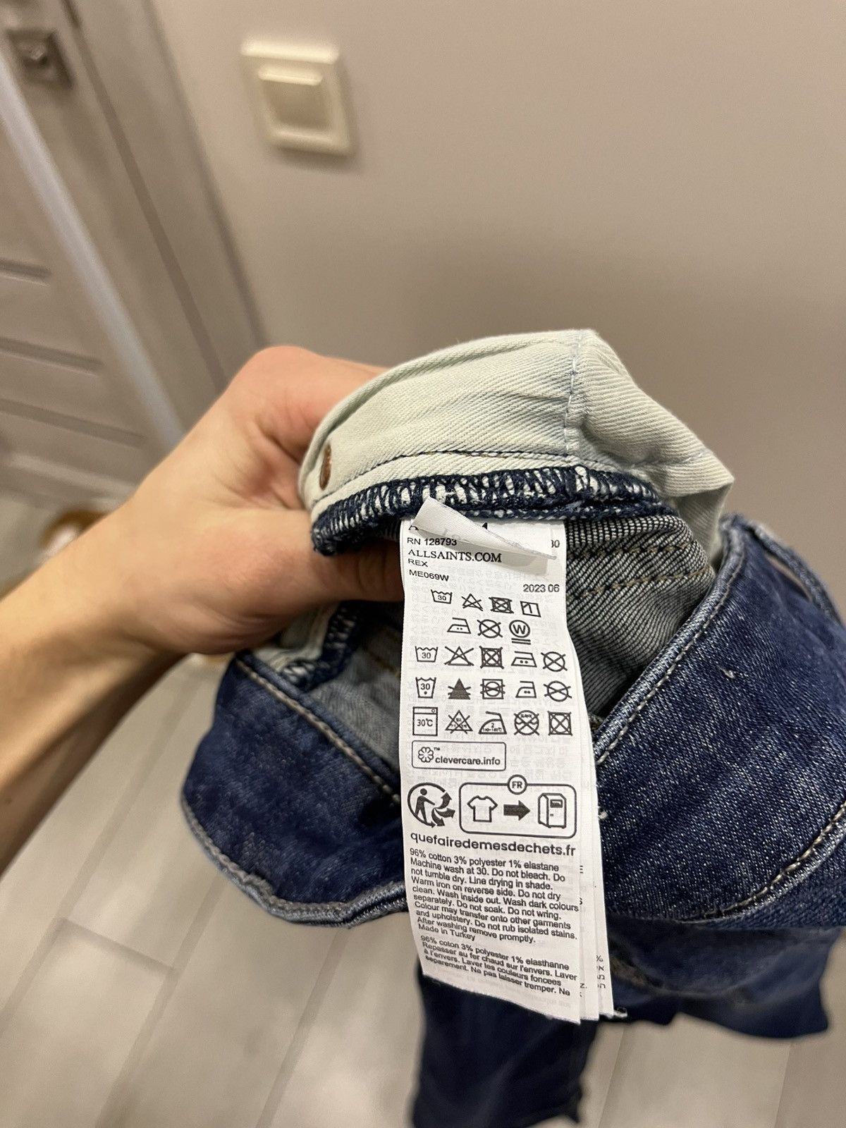 Allsaints Mens Allsaints Jeans Denim Pants Size W34 Size US 34 / EU 50 - 7 Thumbnail