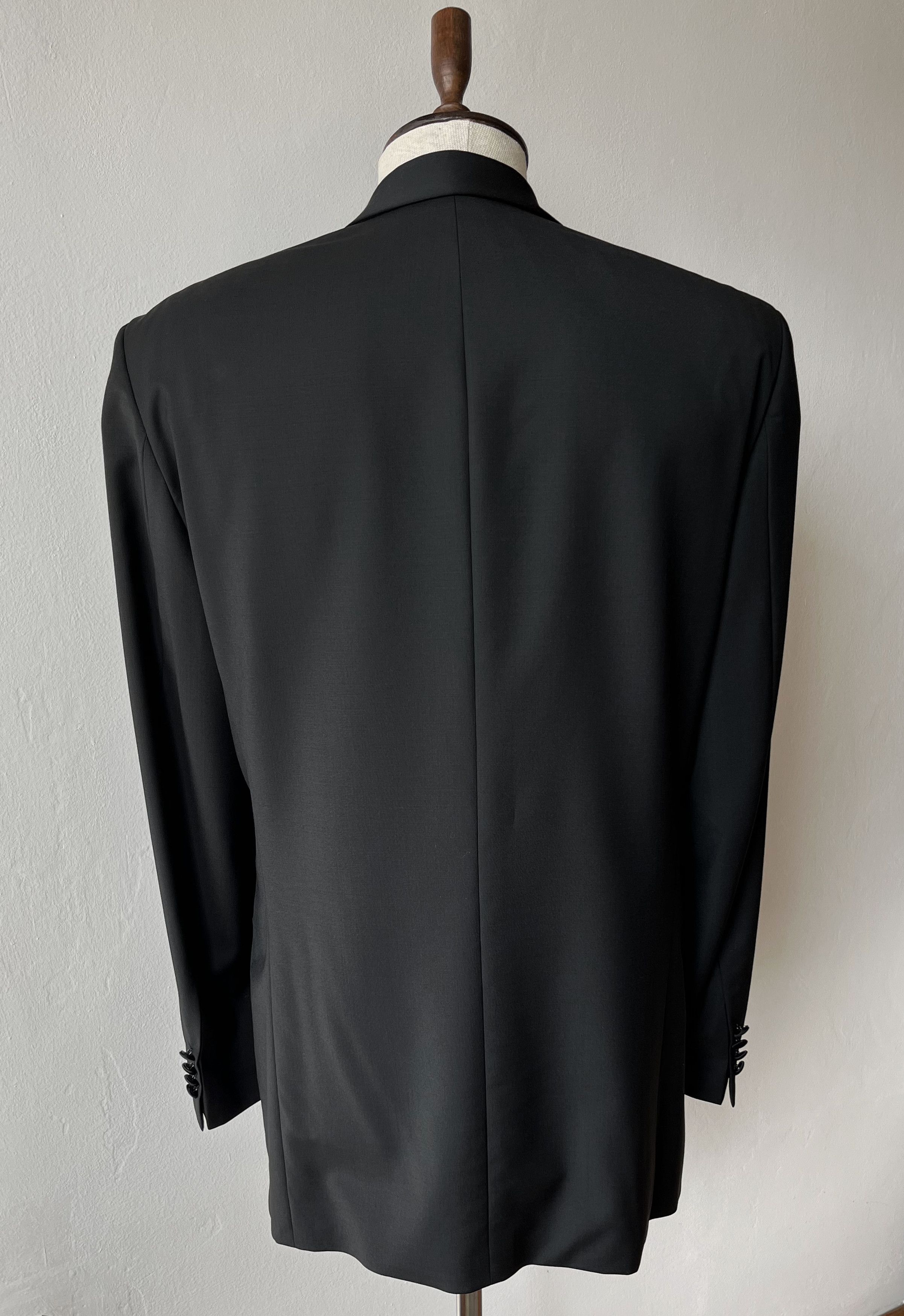 Hugo Boss × Vintage BOSS Tuxedo Virgin Wool Shawl Collar Men's Smoking Jacket Size 40L - 4 Thumbnail