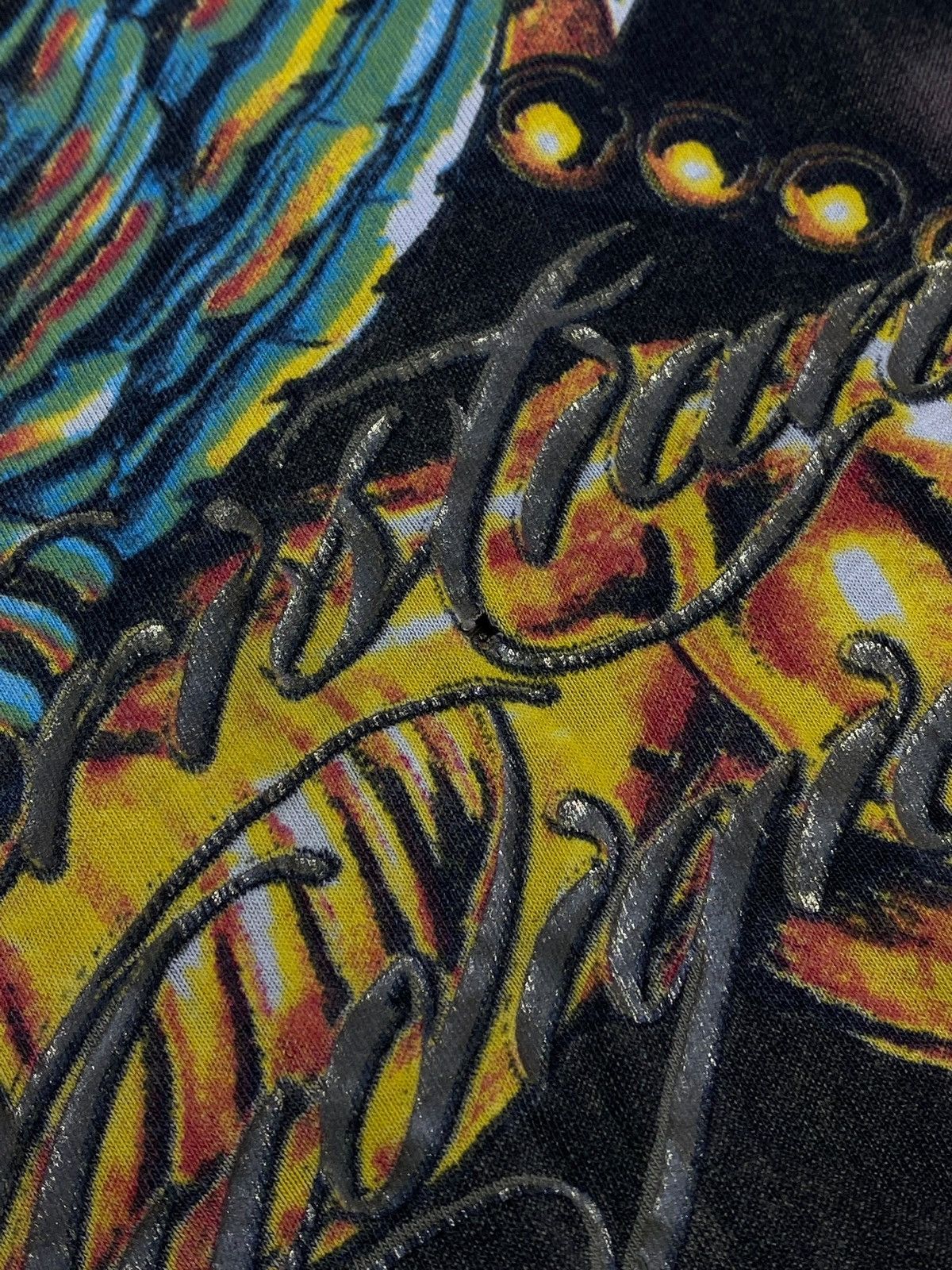 Christian Audigier 🔥 Y2K CHRISTIAN AUDIGIER LAYERED TATTOO DRAGON FLAME PRINT Size US XL / EU 56 / 4 - 24 Thumbnail