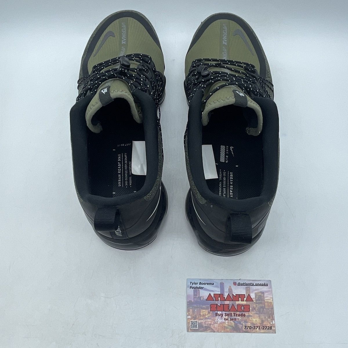 Nike Air vapormax run medium olive Size US 9.5 / EU 42-43 - 6 Thumbnail