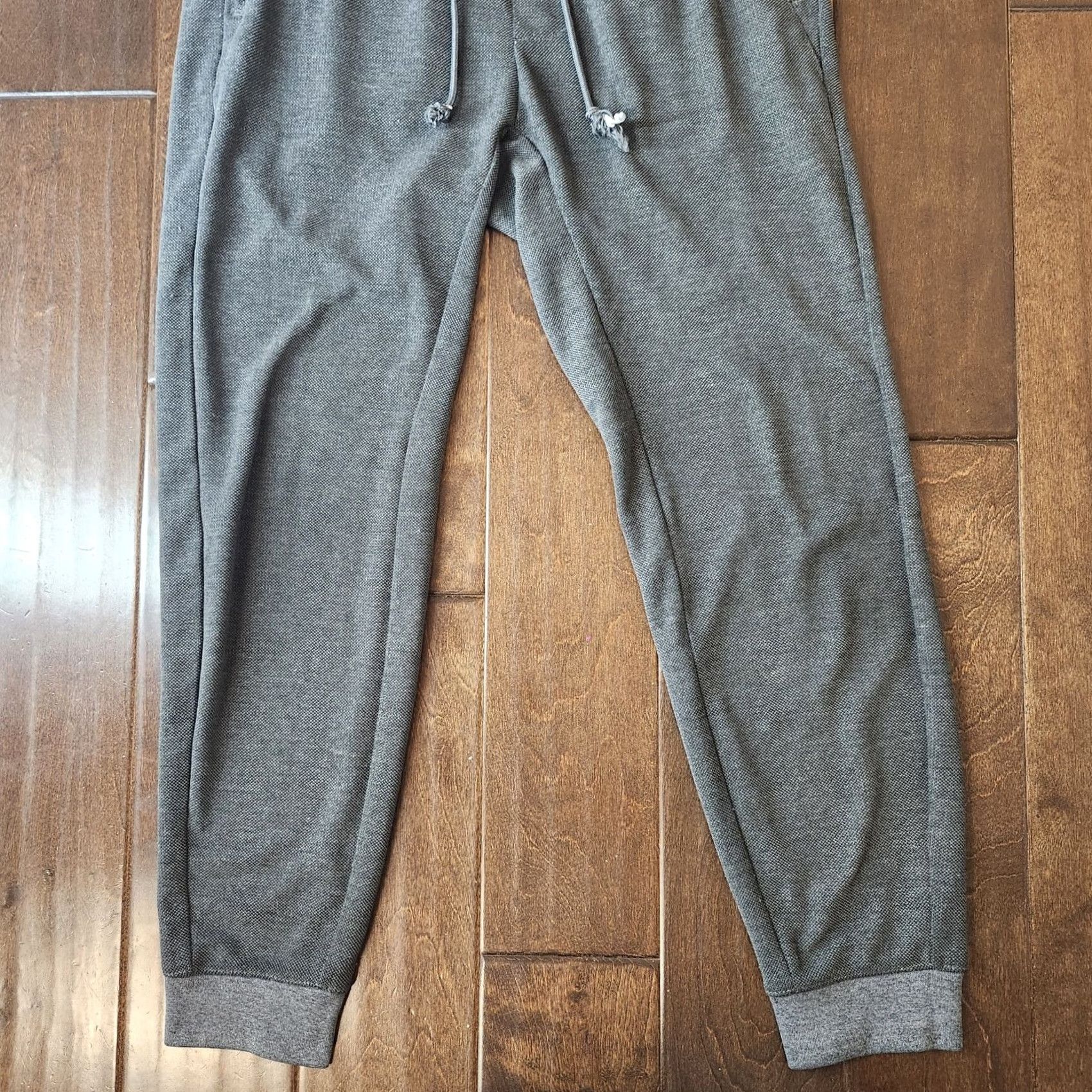 Vintage Pull&Bear Jogger Sweatpants Mens M Gray Zip Pocket Casual Drawstring Sweatpants Athleisure Mens M Gray Size US 31 - 3 Thumbnail