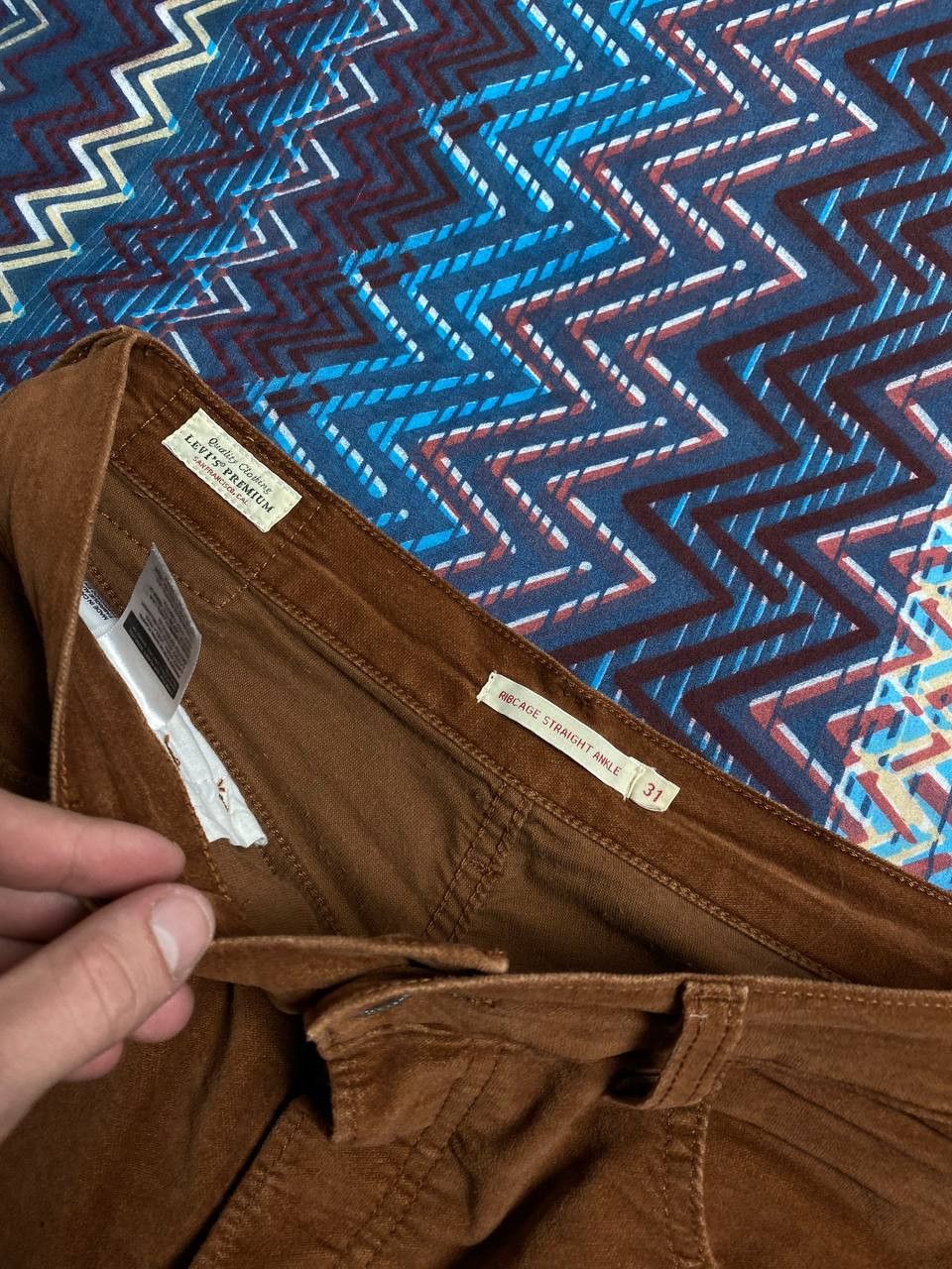 Levi's vintage denim pants brown Levi's premium Y2K streetwear Size US 31 - 2 Thumbnail