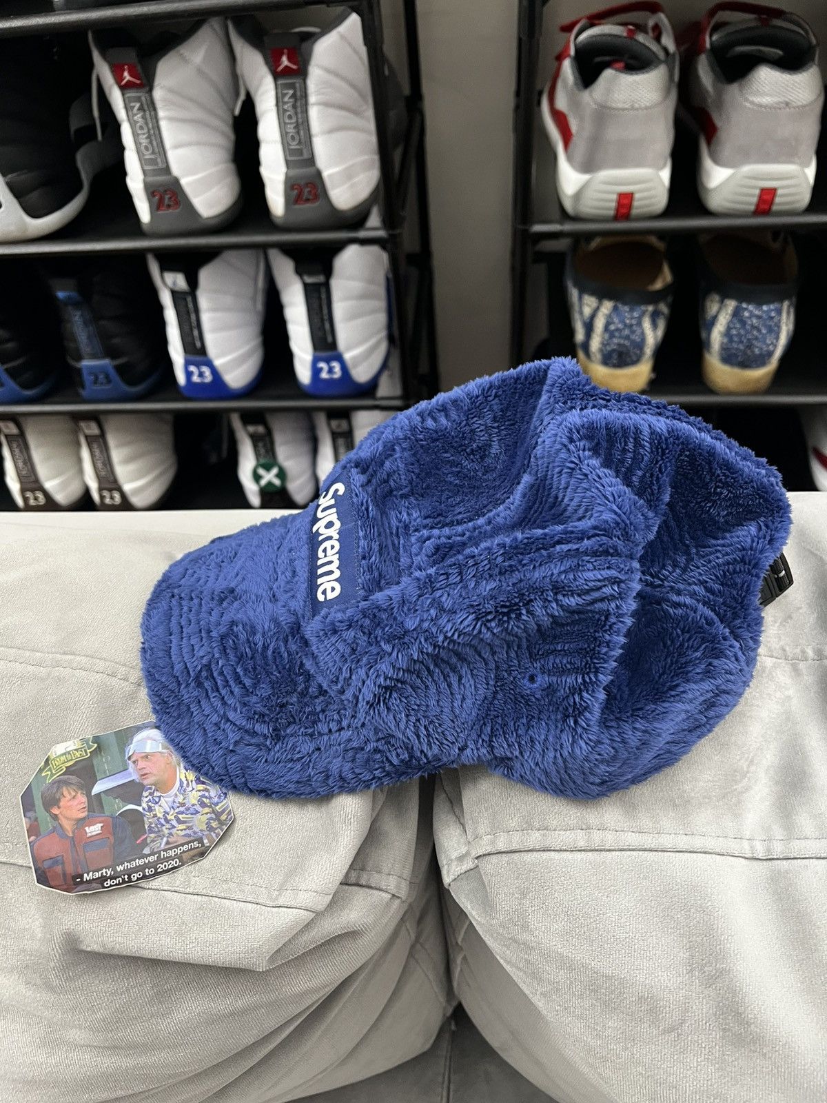 Supreme Supreme Navy Blue Cap Size ONE SIZE - 5 Thumbnail