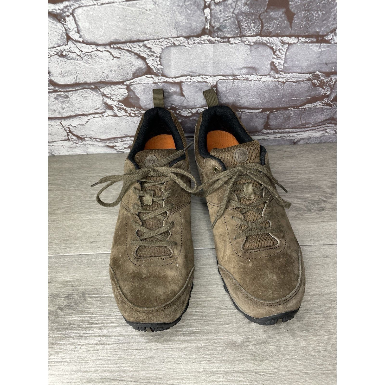 Merrell Merrell Slate Brown Suede Hiking Trail Lace Up Shoes Men’s S Size US 11 / EU 44 - 14 Thumbnail
