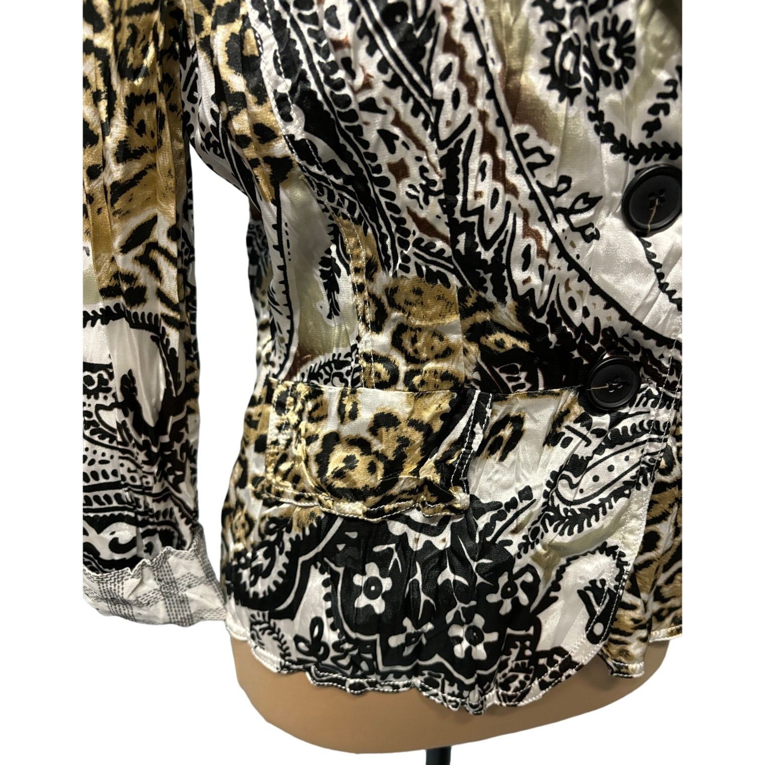 Alberto ALBERTO MAKALI Women’s Abstract Animal Print Jacket |Size 10 Size L / US 10 / IT 46 - 5 Thumbnail