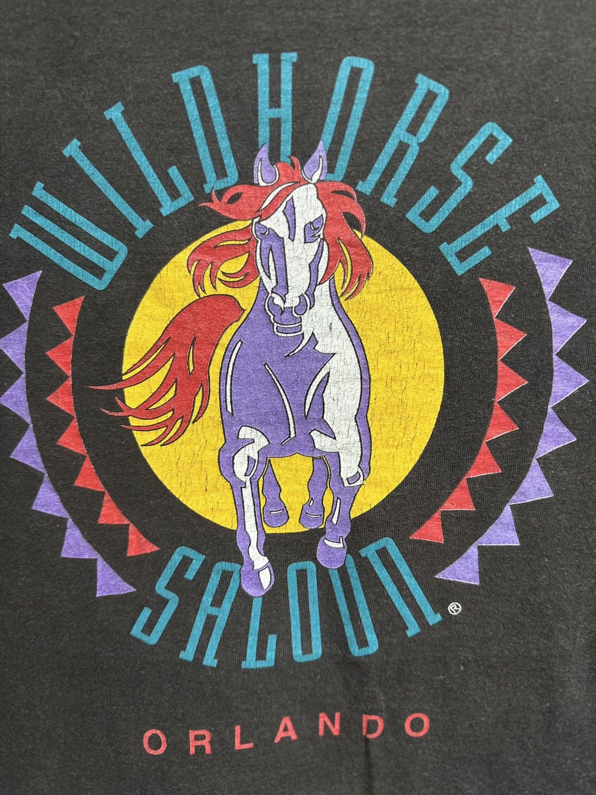 Sears Vintage Wild Horse Saloon Faded Tee Size US M / EU 48-50 / 2 - 2 Thumbnail