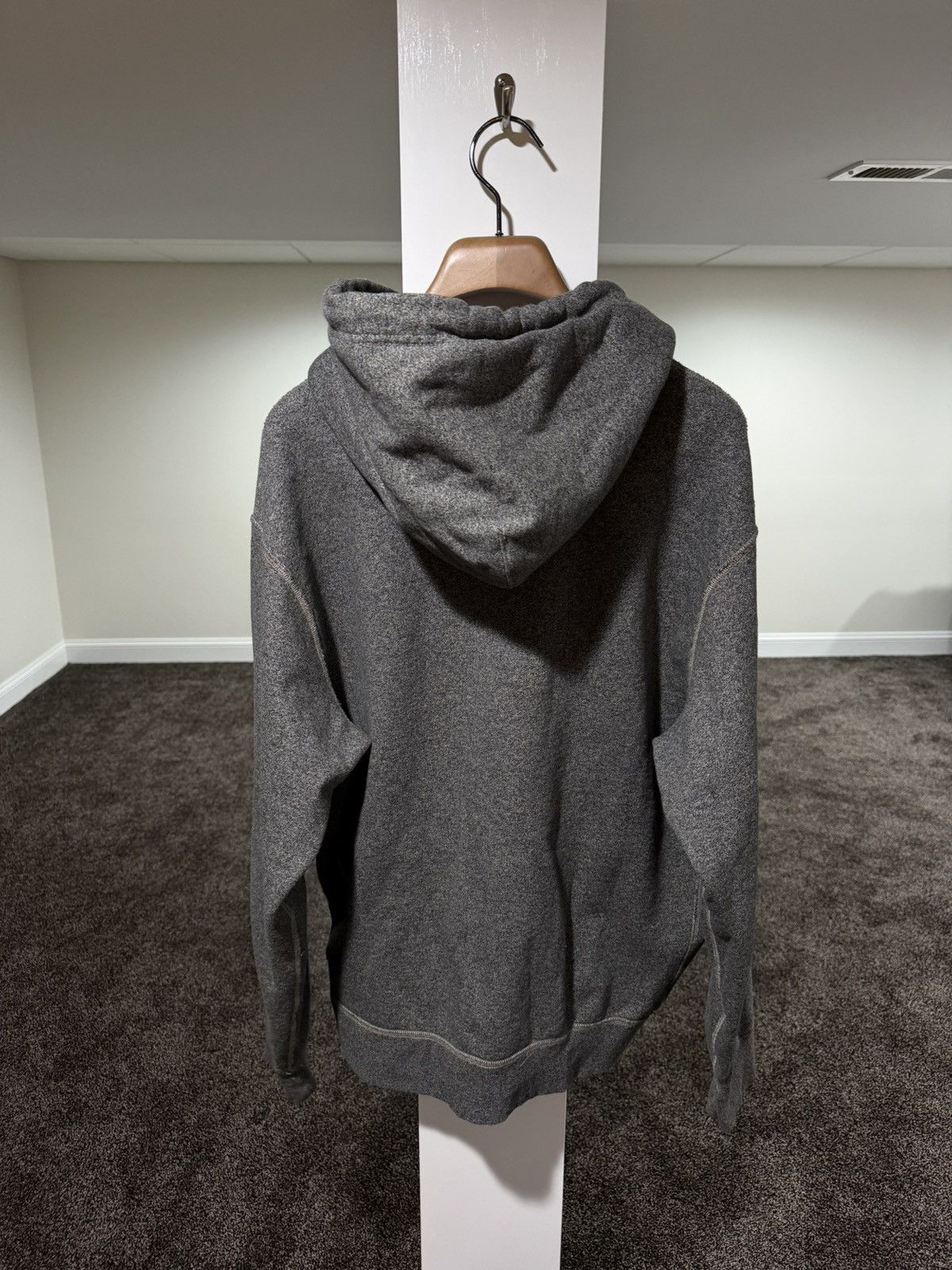 RRL Ralph Lauren RRL Ralph Lauren Gray French Terry Zip Up Hoodie Size US XL / EU 56 / 4 - 2 Thumbnail