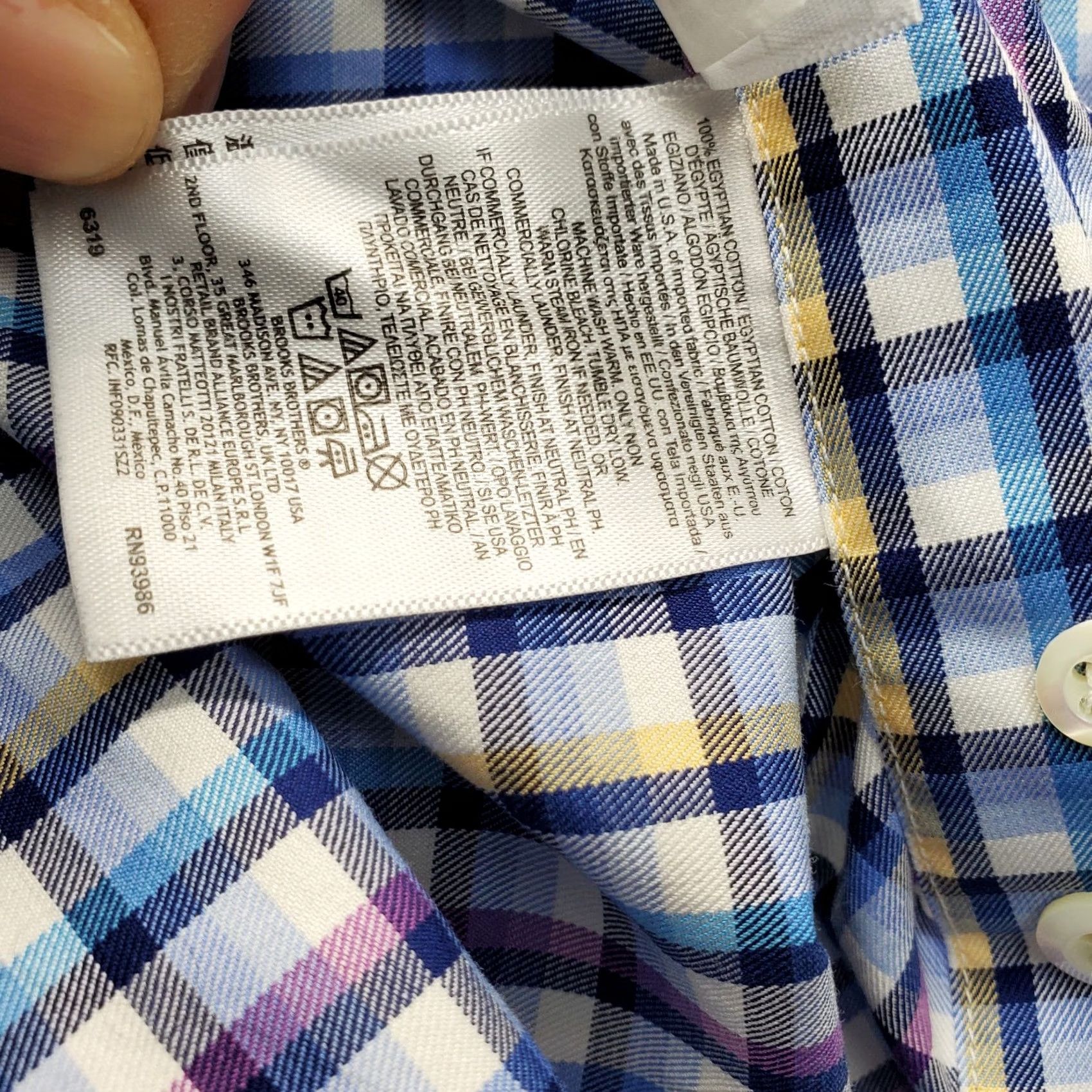 Brooks Brothers Brooks Brothers Casual Shirt Mens XL Multi Plaid Long Sleeve Collared Button Up Size US XL / EU 56 / 4 - 7 Thumbnail
