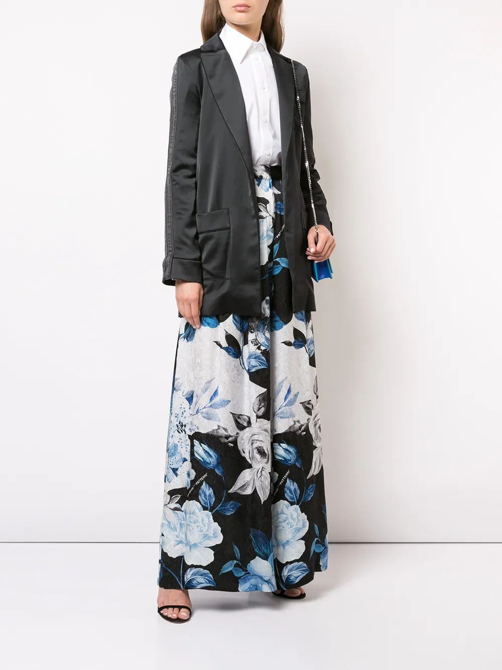 Off-White o1y1225 Palazzo Pant in Multicolor Size 27" / US 4 / IT 40 - 4 Thumbnail