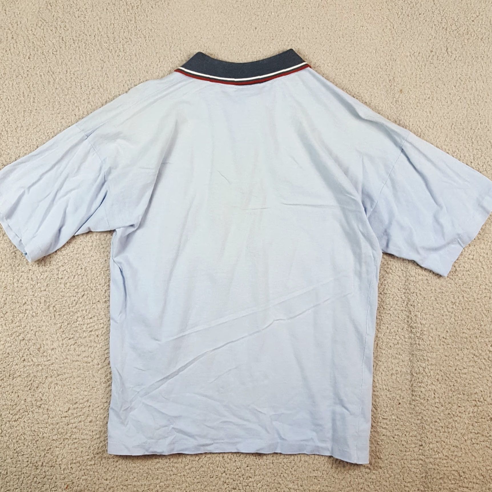 Vintage Vintage 90s Surf Preppy Polo Shirt Men's Small Short Sleeve Blue Cotton Casual Skater Grunge Size US S / EU 44-46 / 1 - 7 Thumbnail