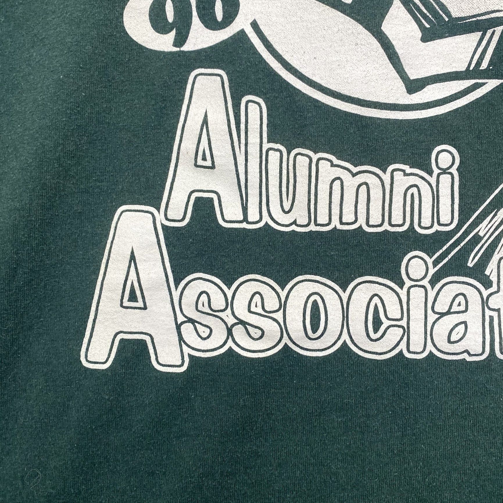 Fruit Of The Loom VINTAGE Fruit of the Loom T-Shirt Class of 1996 Forest Green Unisex Adults L Short Sleeve Crew Neck Green Stitch USA 1996 Alumni Archbishop Walsh Size US L / EU 52-54 / 3 - 7 Thumbnail