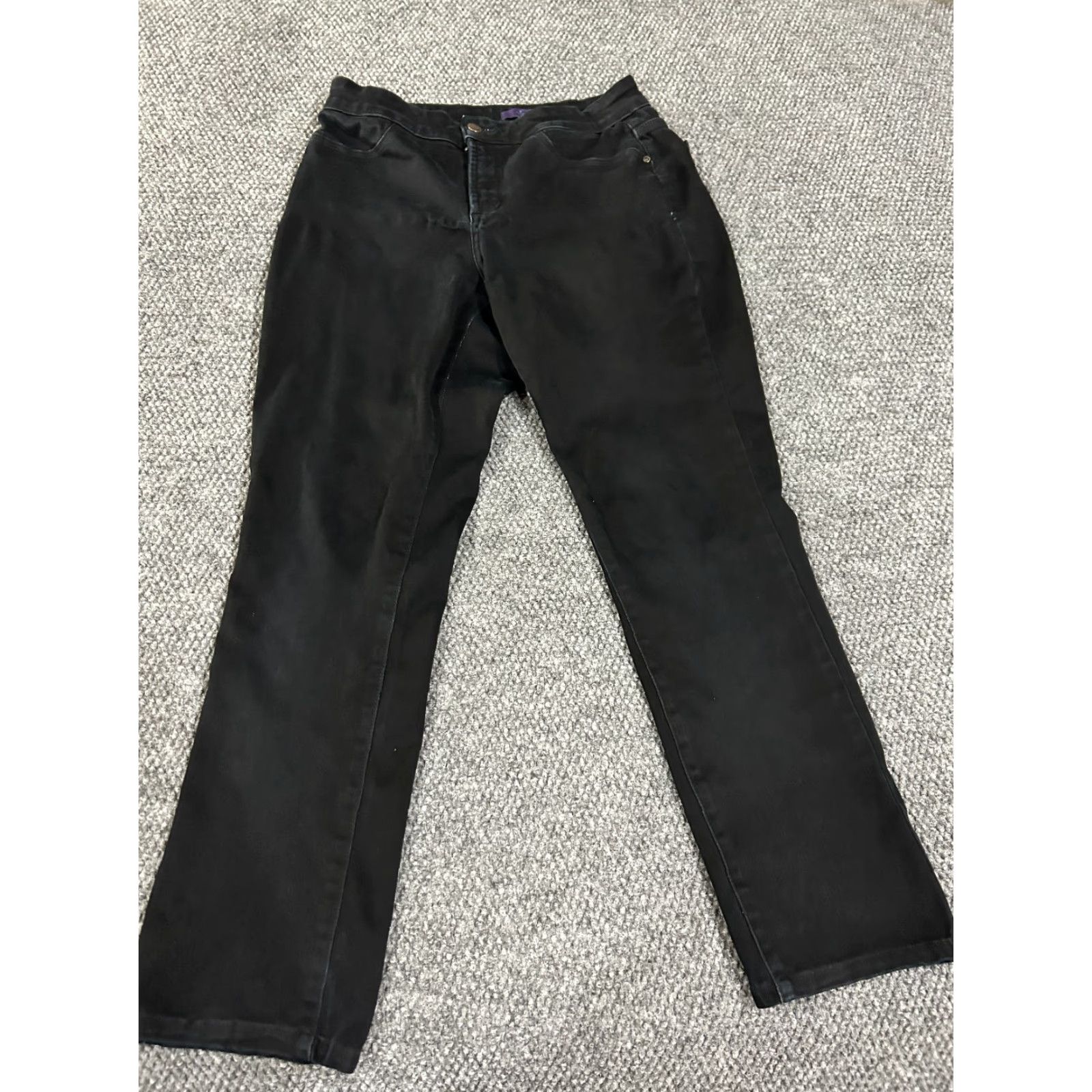 NYDJ **NYDJ Marilyn Straight Jeans Womens Petite Black Classic** User: **NYDJ Marilyn Black Petite Straight Jeans Womens Classic** Size 27" / US 4 / IT 40 - 2 Thumbnail