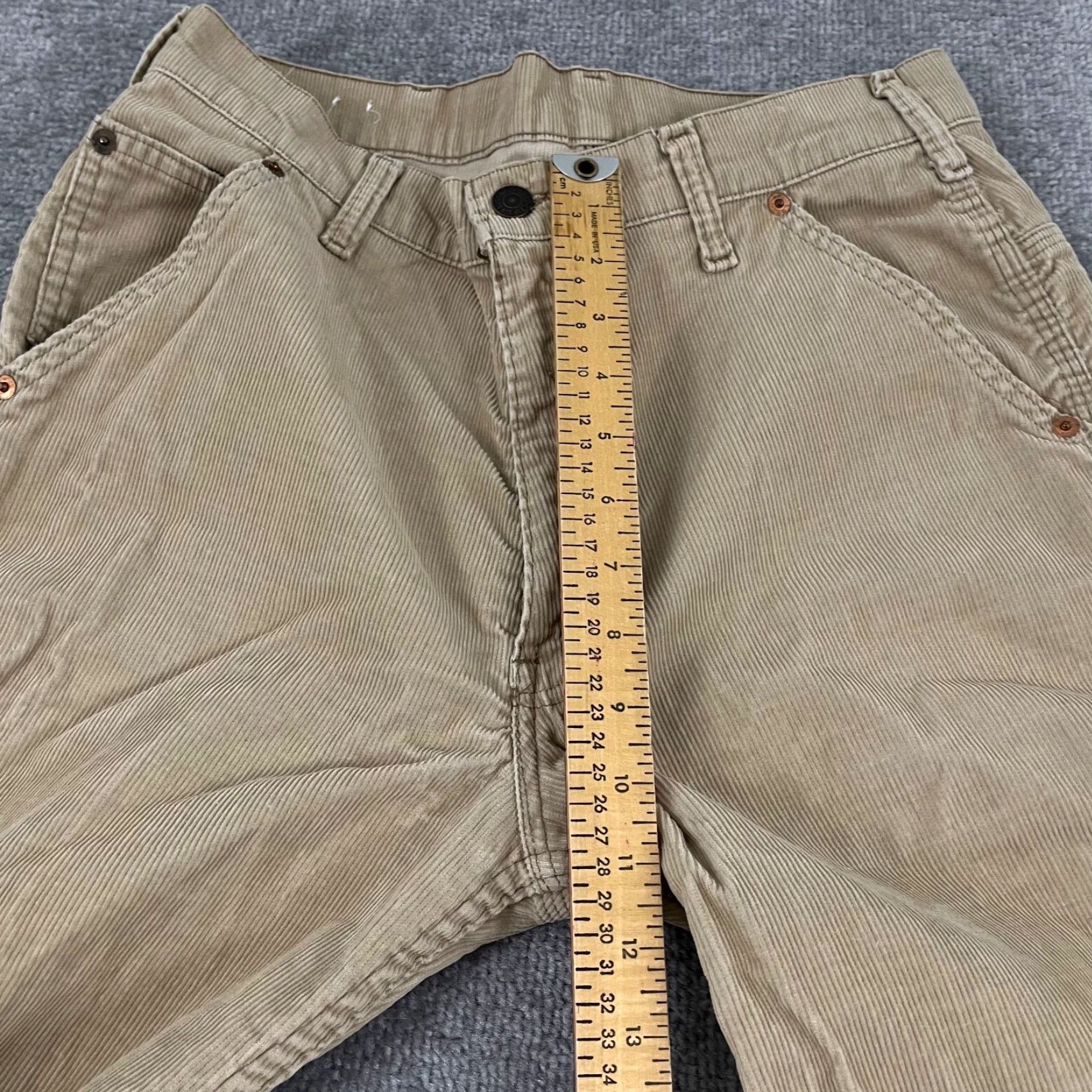 Levi's VINTAGE LEVIS Pants Mens 32x32 Brown Corduroy SF 207 Boot Buckle Back 80s Size US 32 / EU 48 - 7 Thumbnail