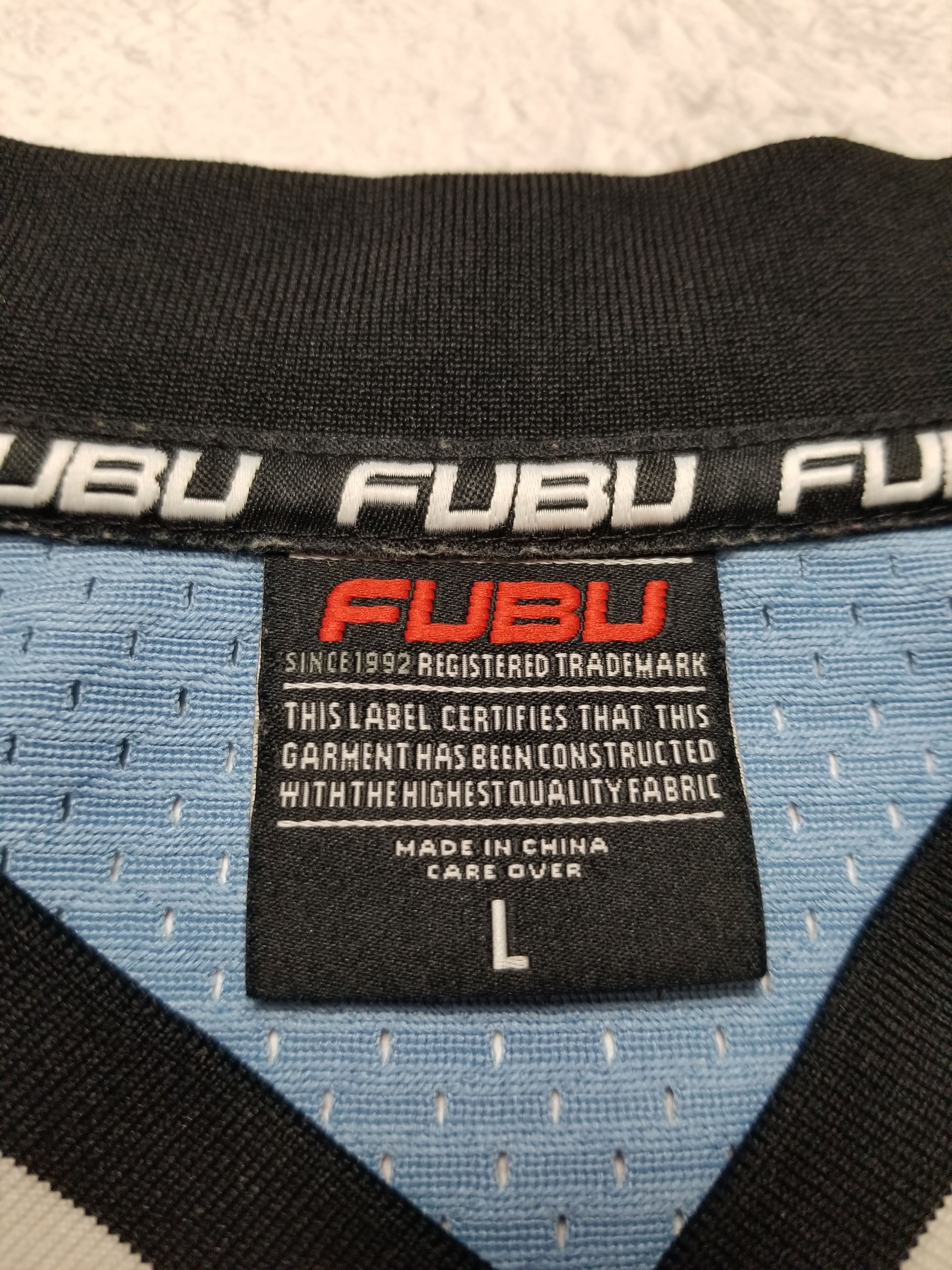 Fubu Fubu Jersey Blue 05 Champions Y2K Baggy Hip Hop Stripe Size US L / EU 52-54 / 3 - 11 Thumbnail