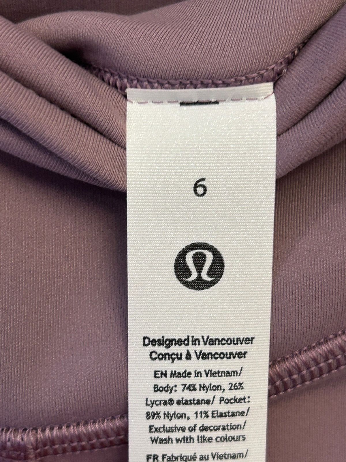Lululemon Lululemon Wunder Under SmoothCover Tight 25" Lavander Lux 6 Size 28" / US 6 / IT 42 - 9 Thumbnail