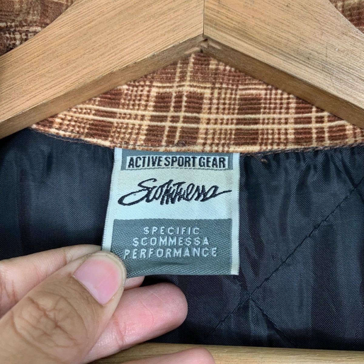 Japanese Brand SCOMMESSA Checked Plaid Zipper Flannel Jacket #0384-C18 Size US L / EU 52-54 / 3 - 18 Thumbnail