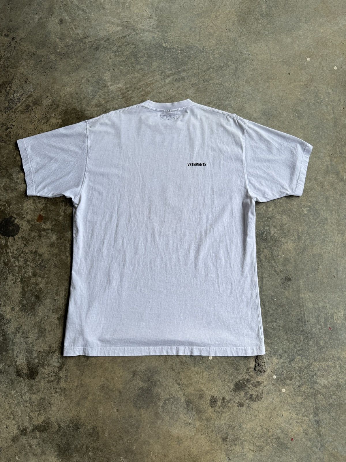 Designer × Vetements *RARE* VETEMENTS GVASALIA MAINSTREAM DOUBLE FACE TEE Size US XS / EU 42 / 0 - 14 Thumbnail