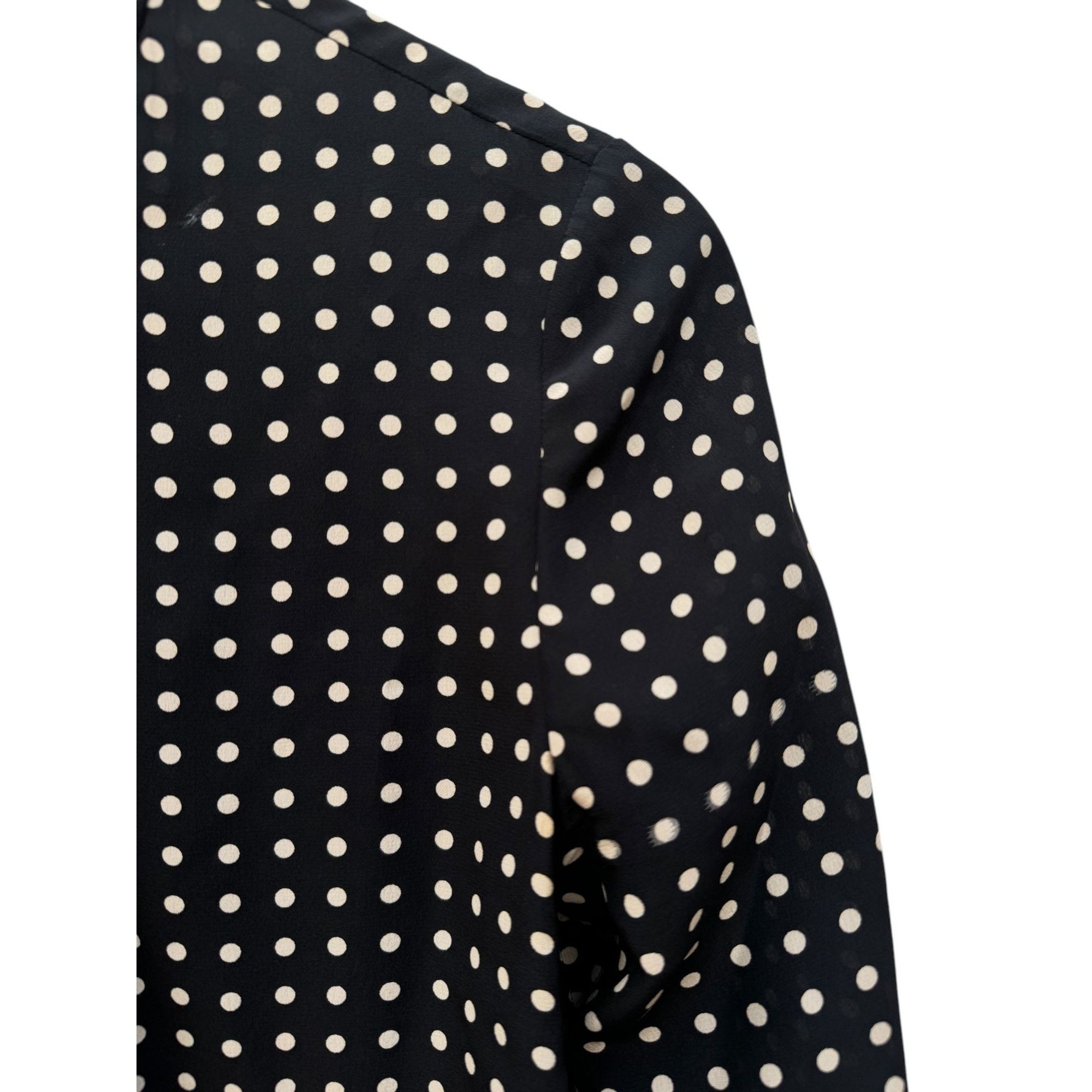 Saint Laurent Paris Silk Dot Shirt Size M / US 6-8 / IT 42-44 - 5 Thumbnail