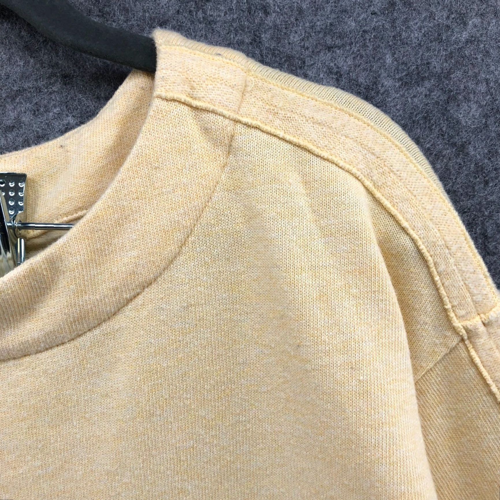 J. Jill VINTAGE J. Jill Women's Sweatshirt Pullover 3/4 Sleeve Lightweight Cotton Blend Yellow Casual LP Size L / US 10 / IT 46 - 7 Thumbnail