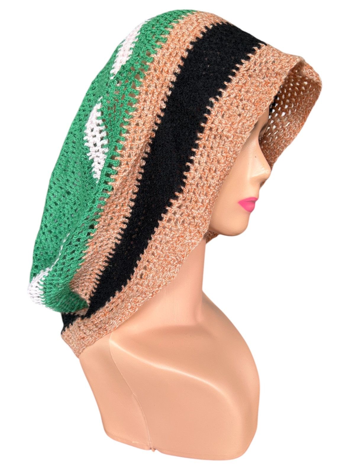 Japanese Brand × Kapital × Vintage Crochet Knitted Handmade Rare Big Beanie Hats Size ONE SIZE - 1 Thumbnail