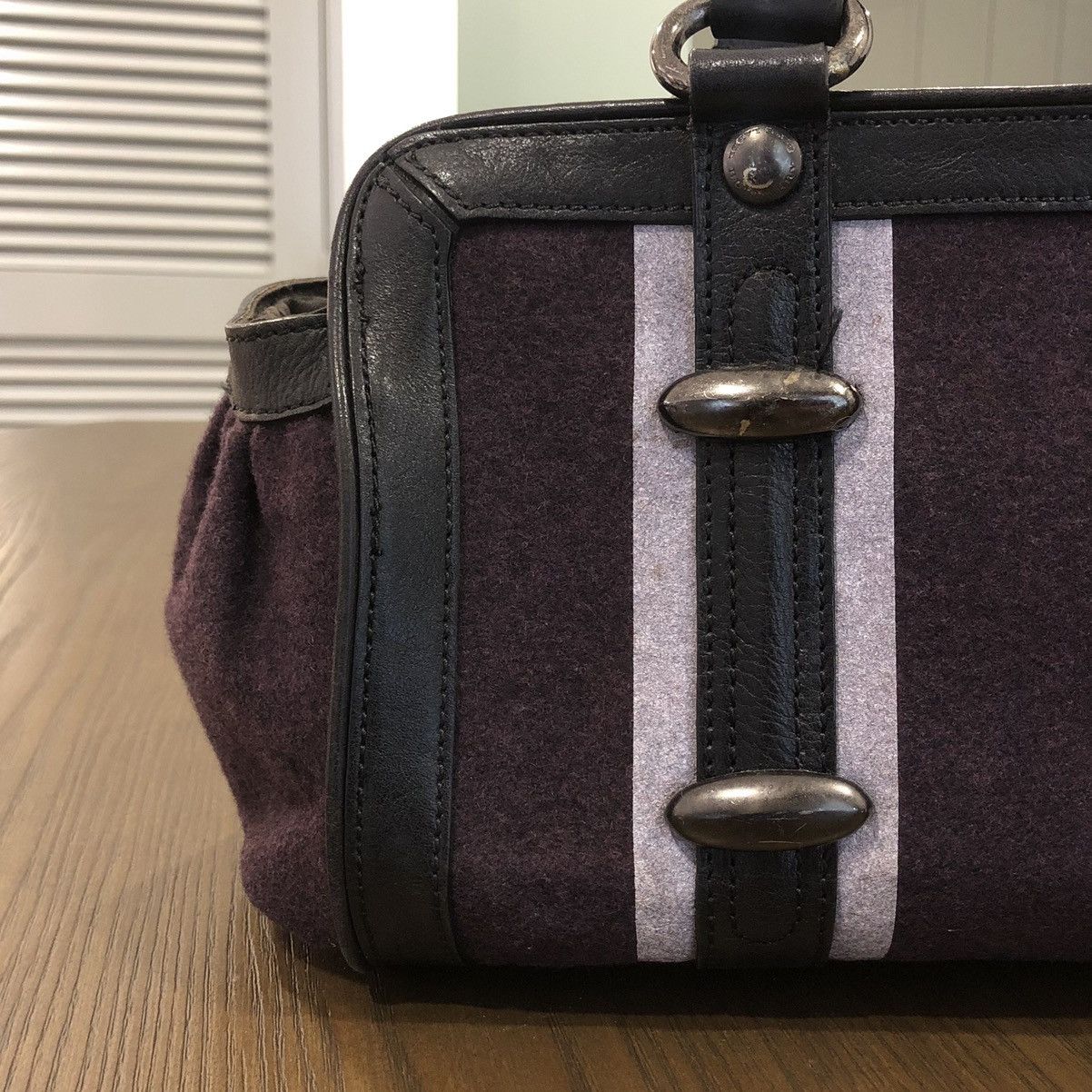 Burberry Burberry Purple Shoulder Bags for Wool Exterior Women Size ONE SIZE - 4 Thumbnail