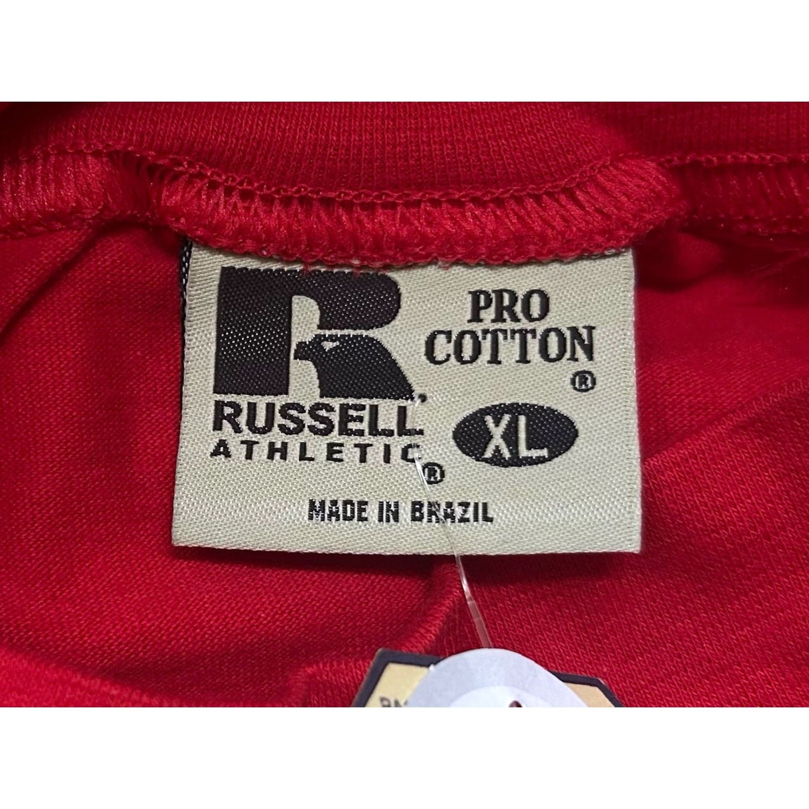 Russell Athletic VINTAGE Russell Athletic Pro Cotton Mock Neck Shirt Mens XL NOS NWT 90s Red Cotton Mock Neck Shirt Mens XL 90s Russell Athletic Pro Cotton Nokia? Size US XL / EU 56 / 4 - 6 Thumbnail