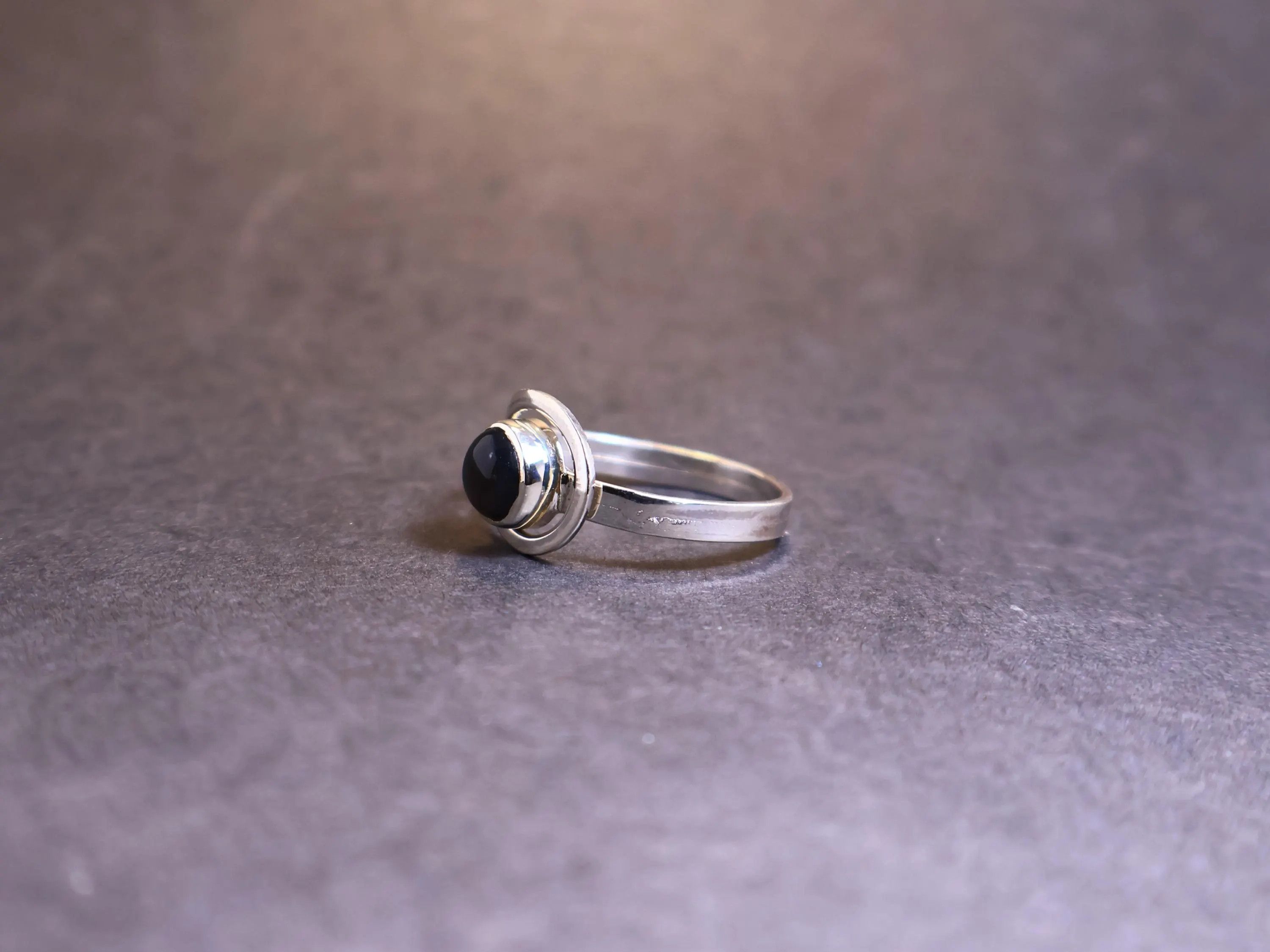 Handmade Black Onyx Ring, 925 Sterling Silver Ring, Handmade Jewelry, Size ONE SIZE - 5 Thumbnail