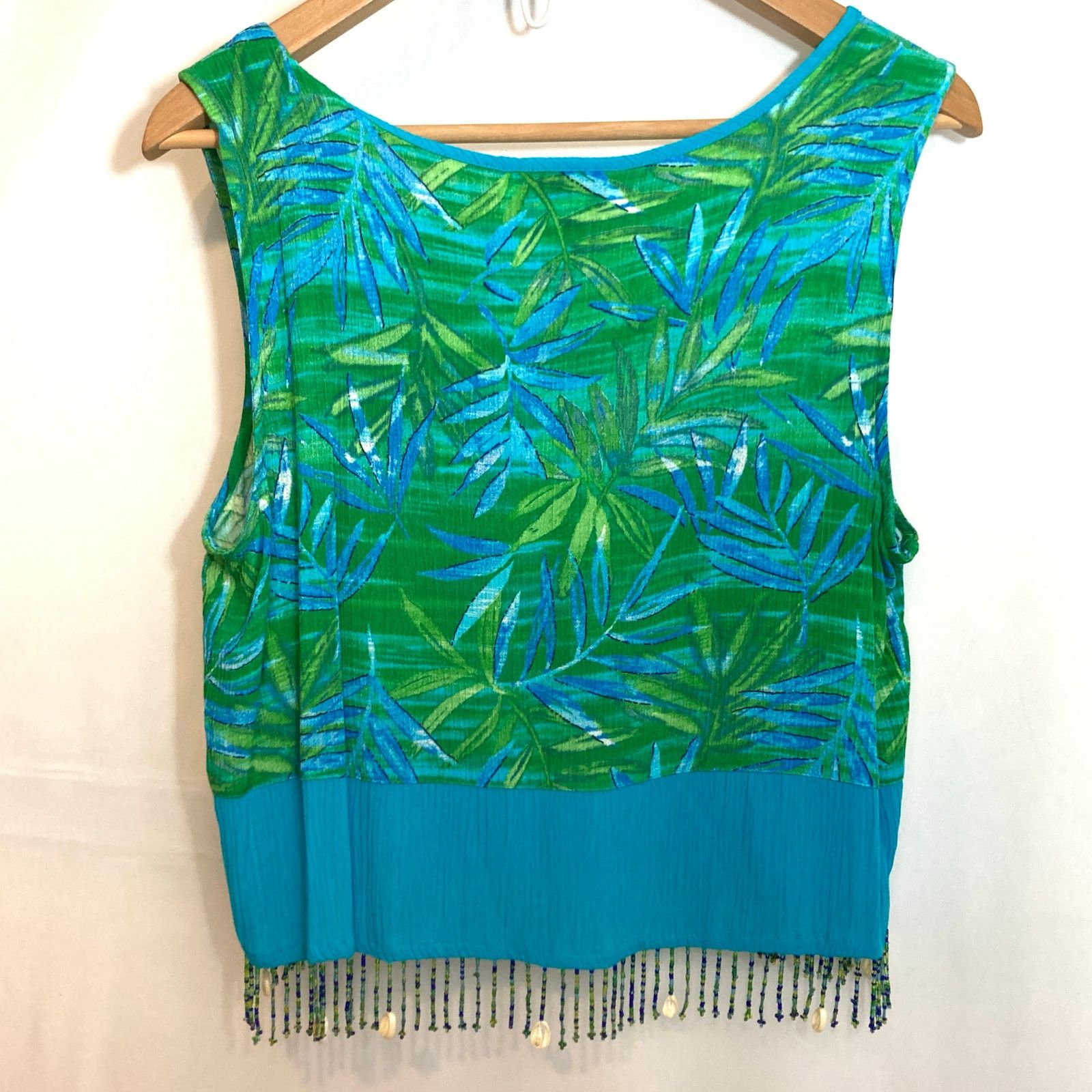 Other Vintage Key Lime Pie Tropical Top Pants 2 Piece Matching Set Size 28" / US 6 / IT 42 - 8 Thumbnail