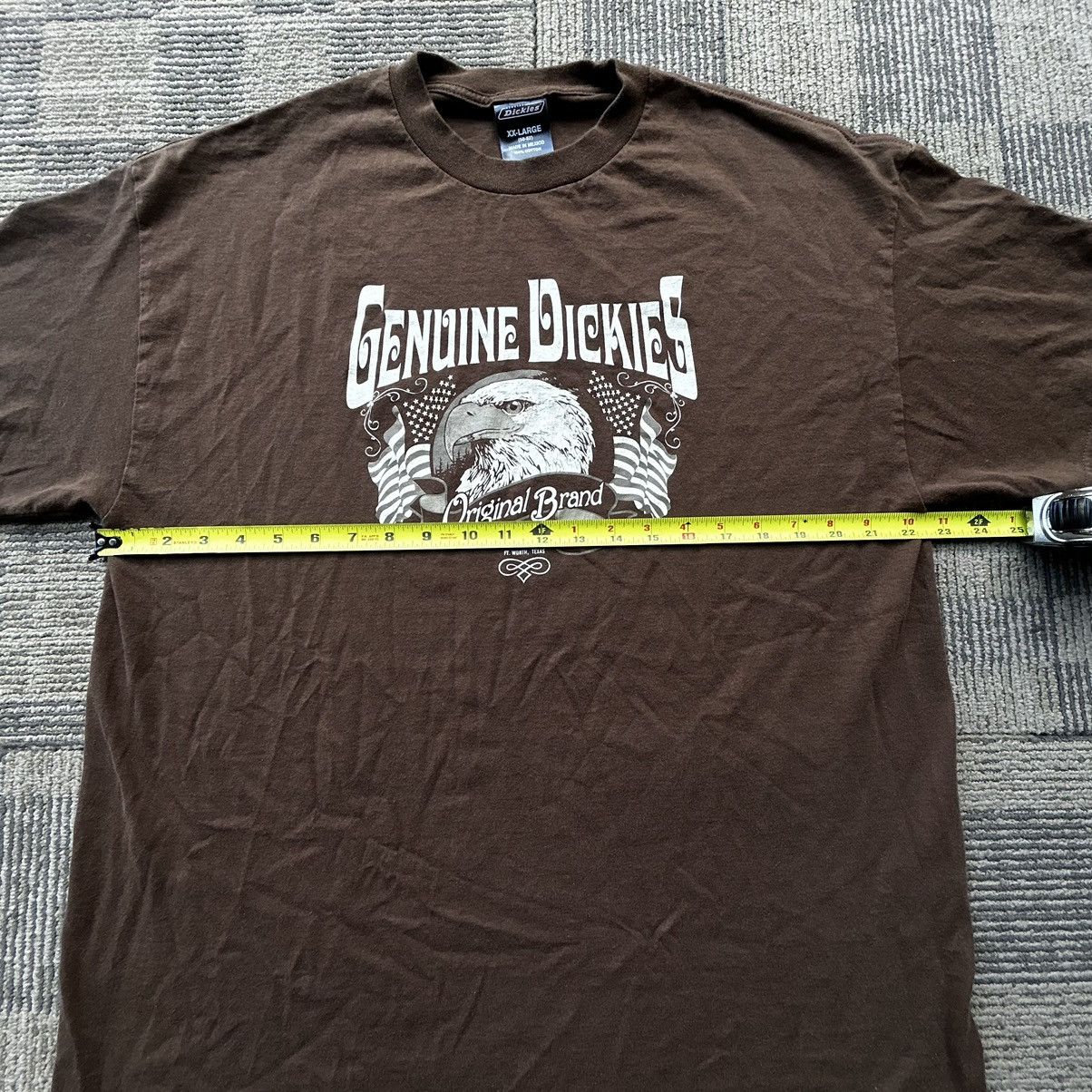 Dickies Vtg Y2K Dickies Eagle Graphic Brown Spell-out T-shirt Size US XXL / EU 58 / 5 - 6 Thumbnail