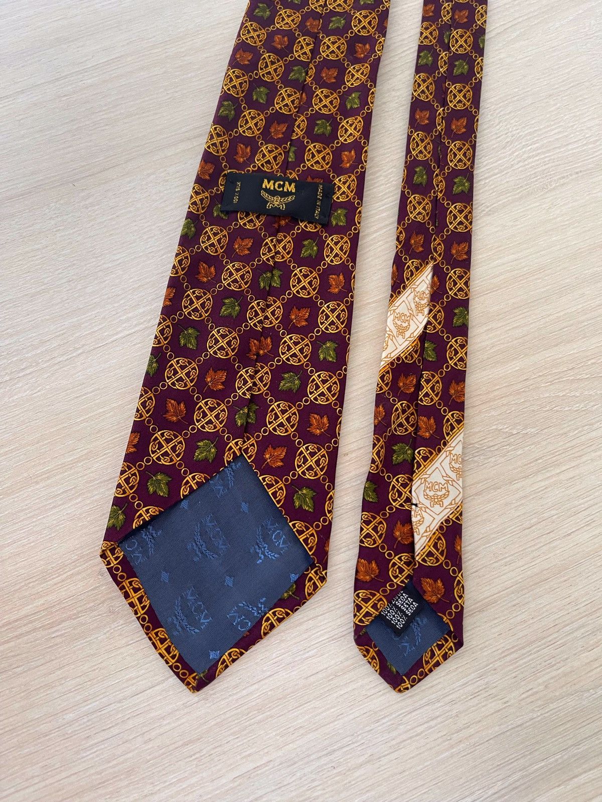 MCM Vintage MCM Silk Tie Size ONE SIZE - 5 Thumbnail
