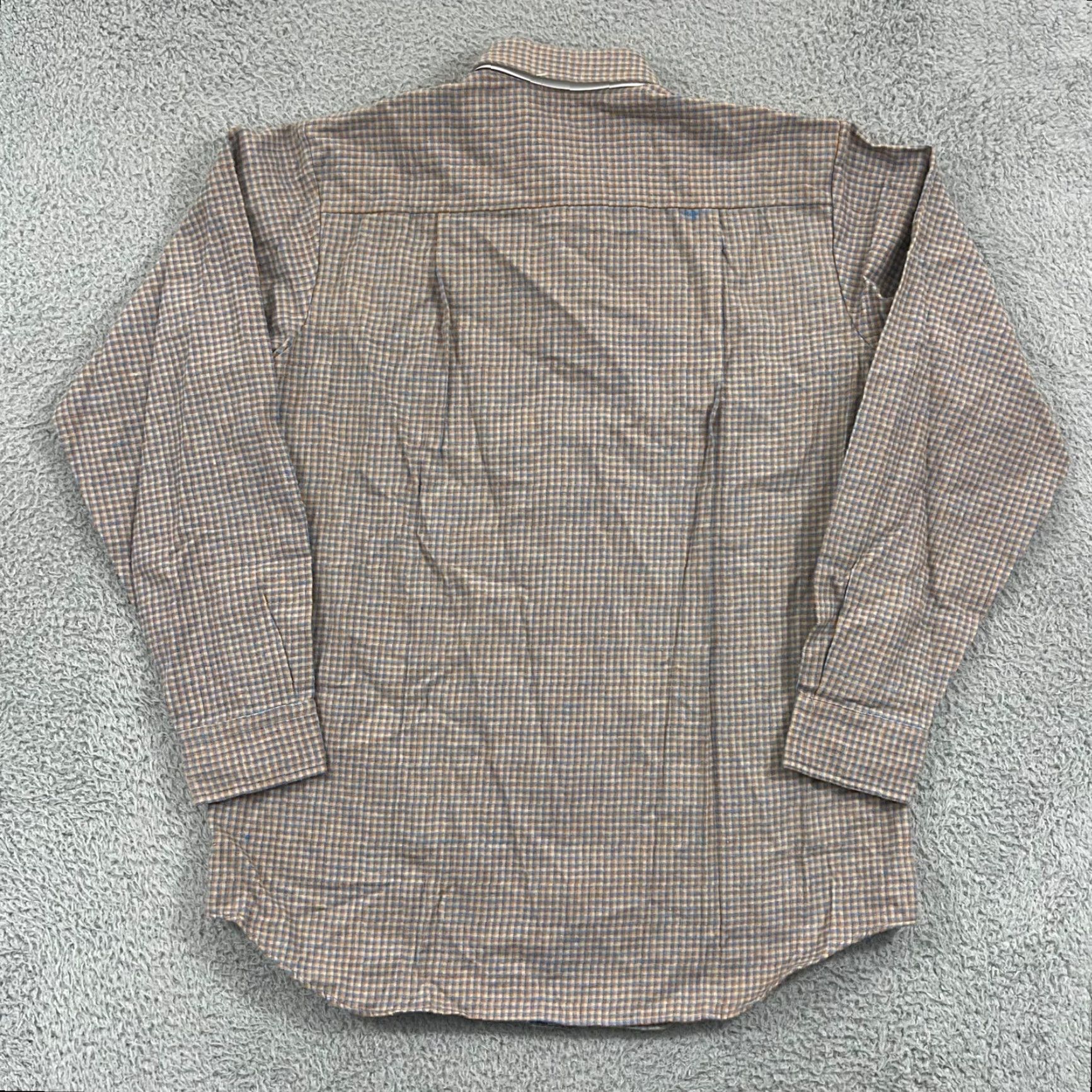 Vintage VINTAGE Country Touch Shirt Men Large Plaid Button Up Flannel Pocket Beige Cotton 80s 90s Bohemian Western NWT Size US L / EU 52-54 / 3 - 7 Thumbnail