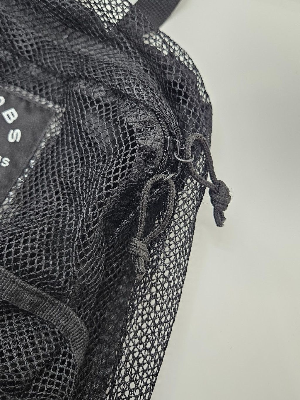 Marc Jacobs Marc Jacobs Black Mesh Backpack Adjustable Strap Zip Closure Size ONE SIZE - 9 Thumbnail