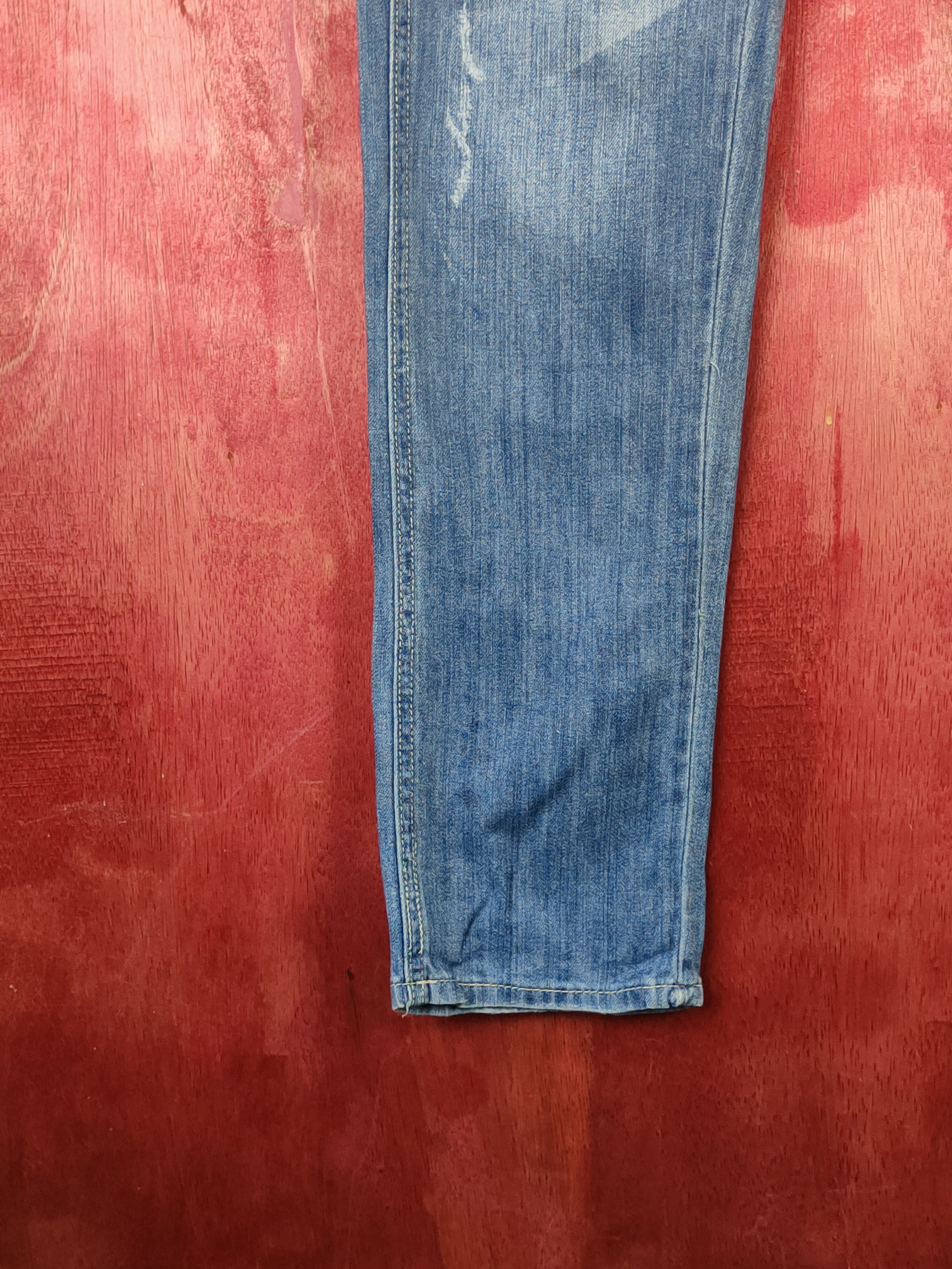 Japanese Brand Japanese Brand Blue Distressed Ripped Jeans #S1807 Size 30" / US 8 / IT 44 - 4 Thumbnail