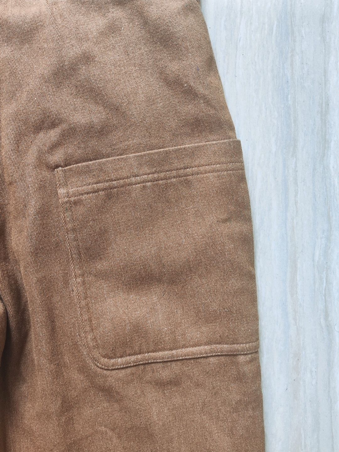 Telfar SS19 Runway khaki strip pants Size US 30 / EU 46 - 4 Thumbnail