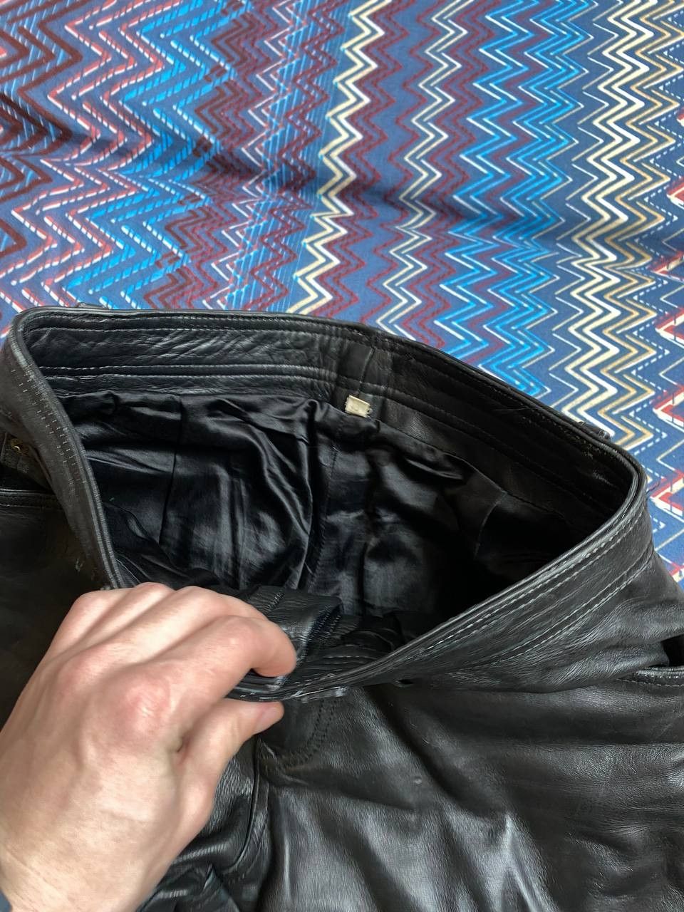 Leather × Vintage Vintage Echtes Leder bondage leather pants Size US 32 / EU 48 - 10 Thumbnail