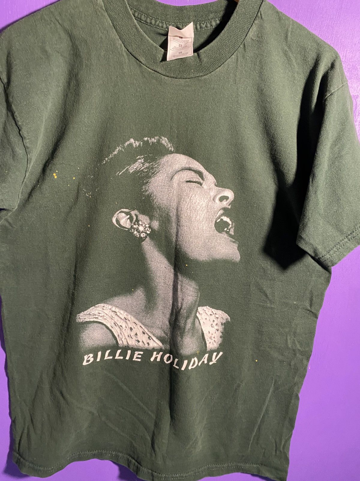 Band Tees Vintage 90s Billie Holiday faded t-shirt Size US L / EU 52-54 / 3 - 3 Thumbnail