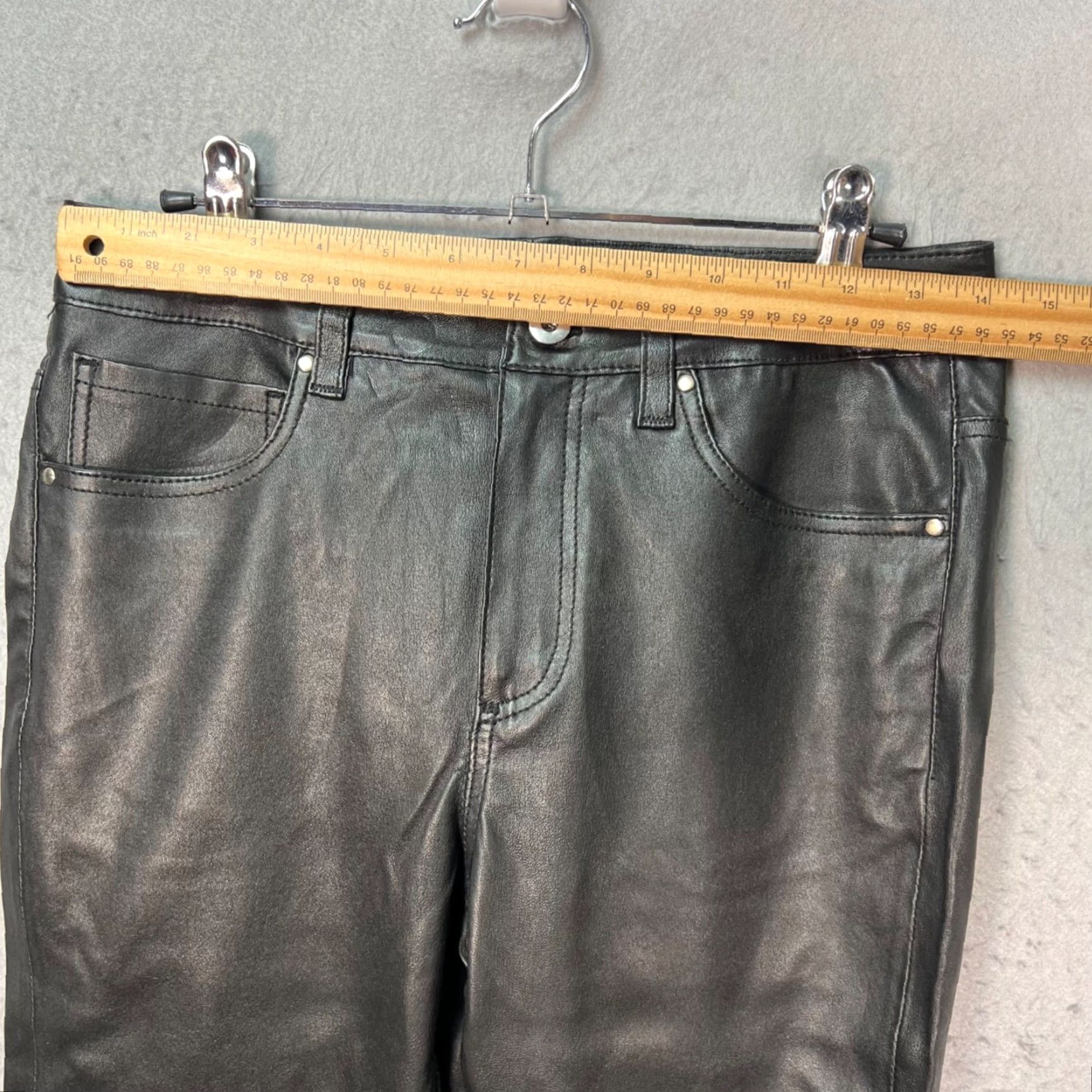 DKNY DKNY Womens Black Leather Skinny Pants Size 4 Jeans? Size 27" / US 4 / IT 40 - 5 Thumbnail