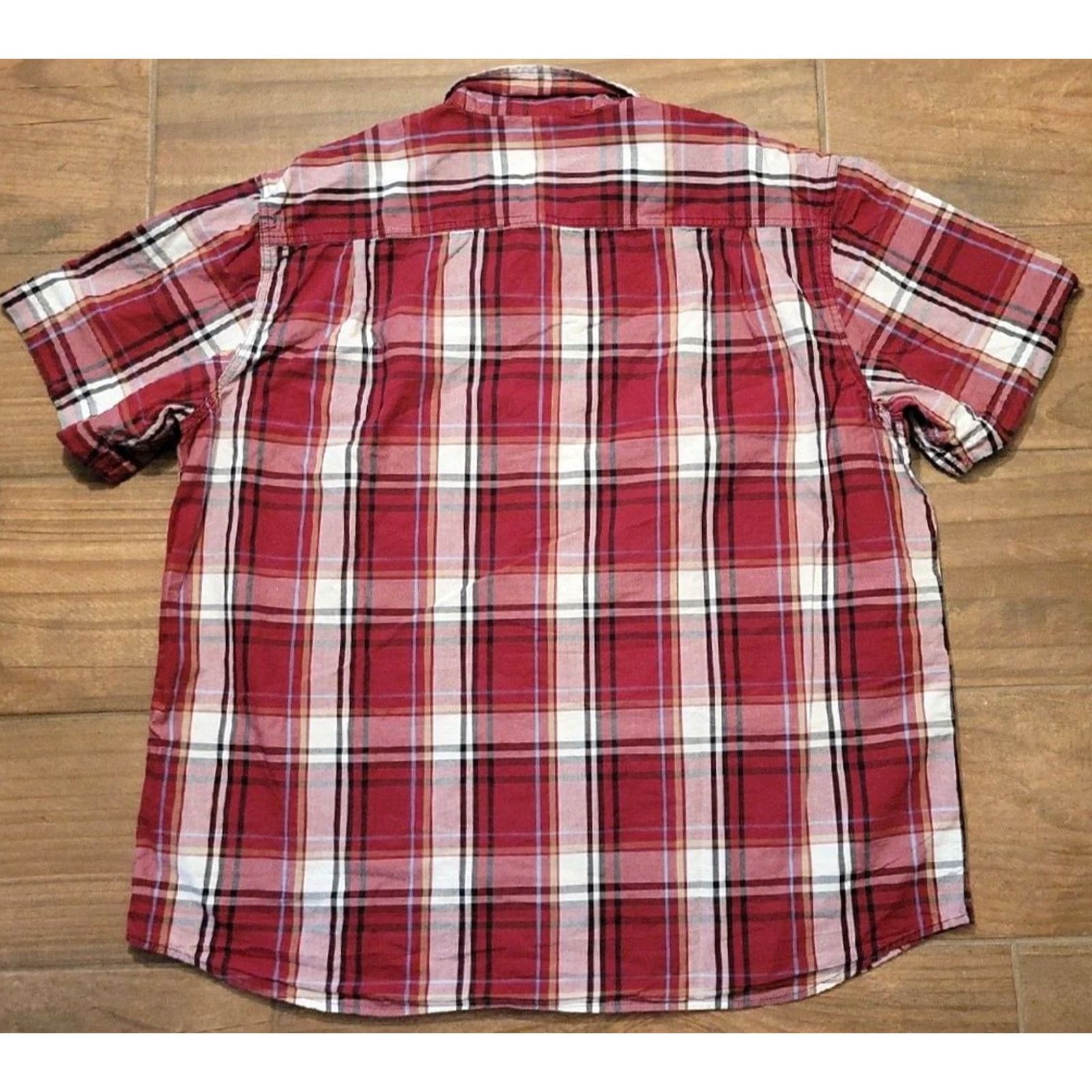 Carhartt Carhartt Short Sleeve Shirt Mens 2XL Plaid Button-Down Casual Cotton Multicolor Checkered Relaxed Pockets EUC Size US XXL / EU 58 / 5 - 2 Thumbnail