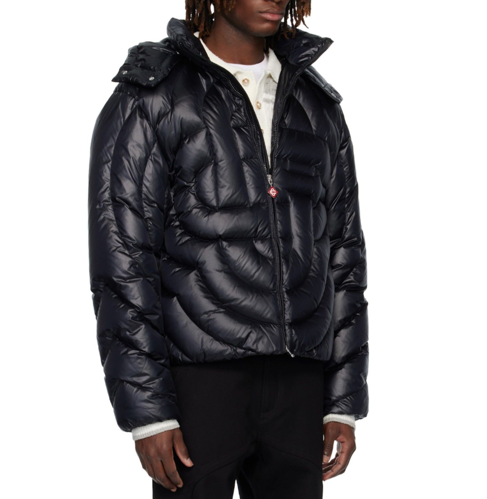 Casablanca Monogram Quilted Down Puffer Jacket Size US XL / EU 56 / 4 - 1 Thumbnail