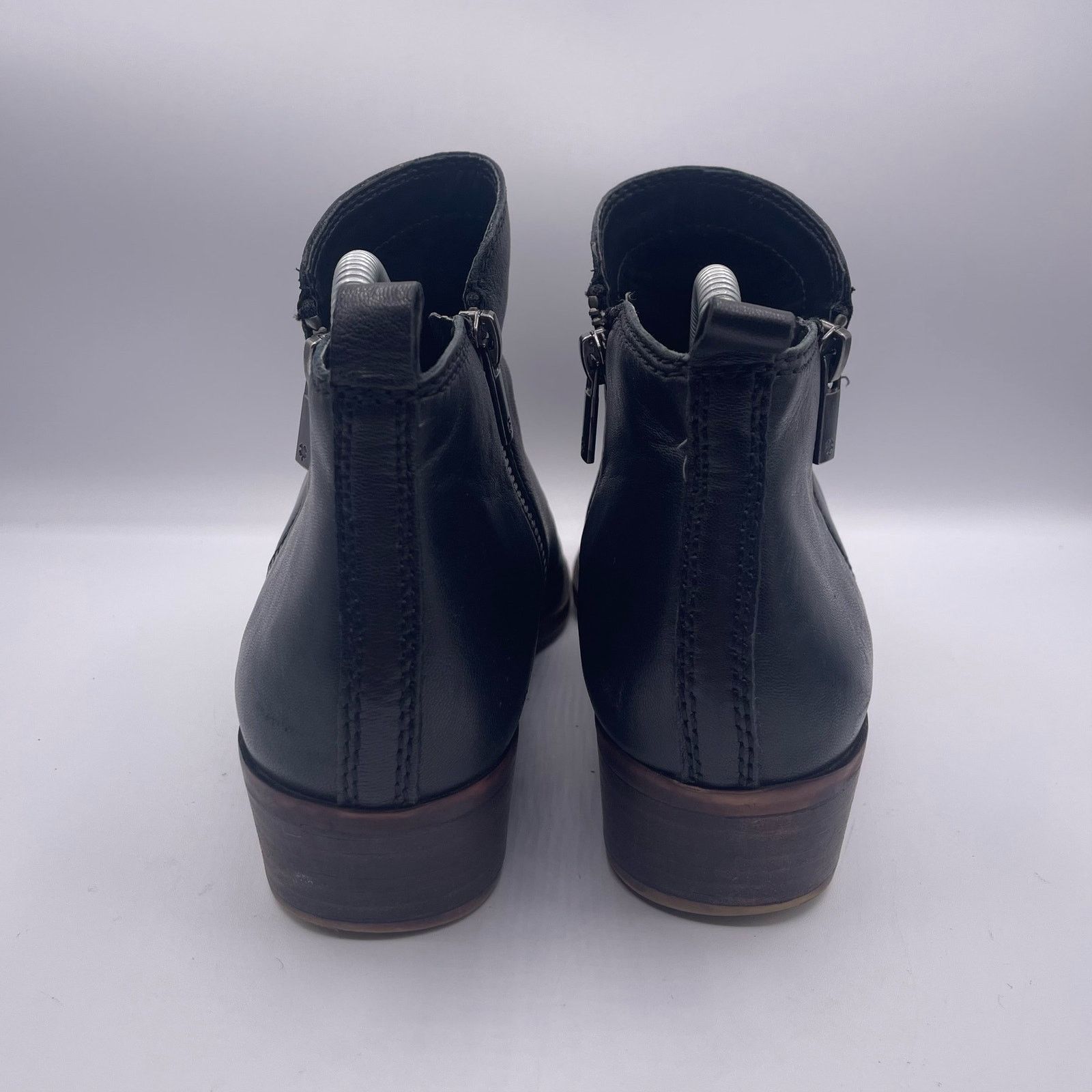 Lucky Brand Lucky Brand Basel Leather Booties Black 8.5 Size US 8.5 / IT 38.5 - 4 Thumbnail