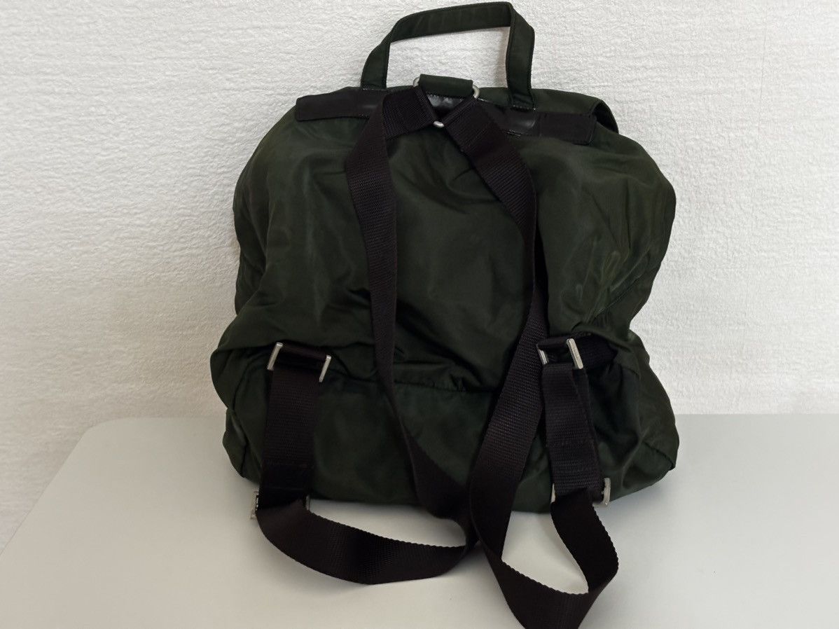 Prada PRADA Nylon Backpack Olive Green Bag Velo authentic Size ONE SIZE - 10 Thumbnail