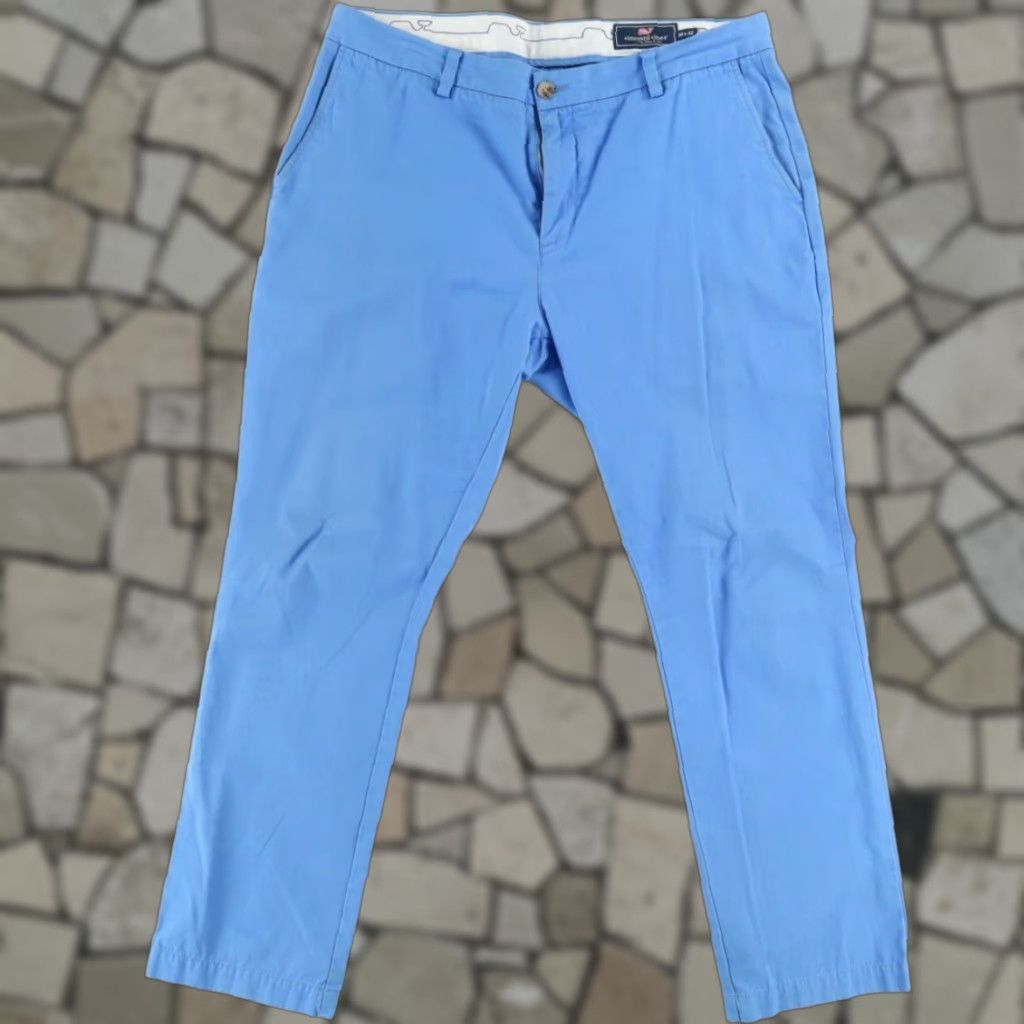 Vineyard Vines Vineyard Vines Slim Fit Breaker Cotton Knit Chino Pants Blue Men's 38 Size US 38 / EU 54 - 1 Thumbnail