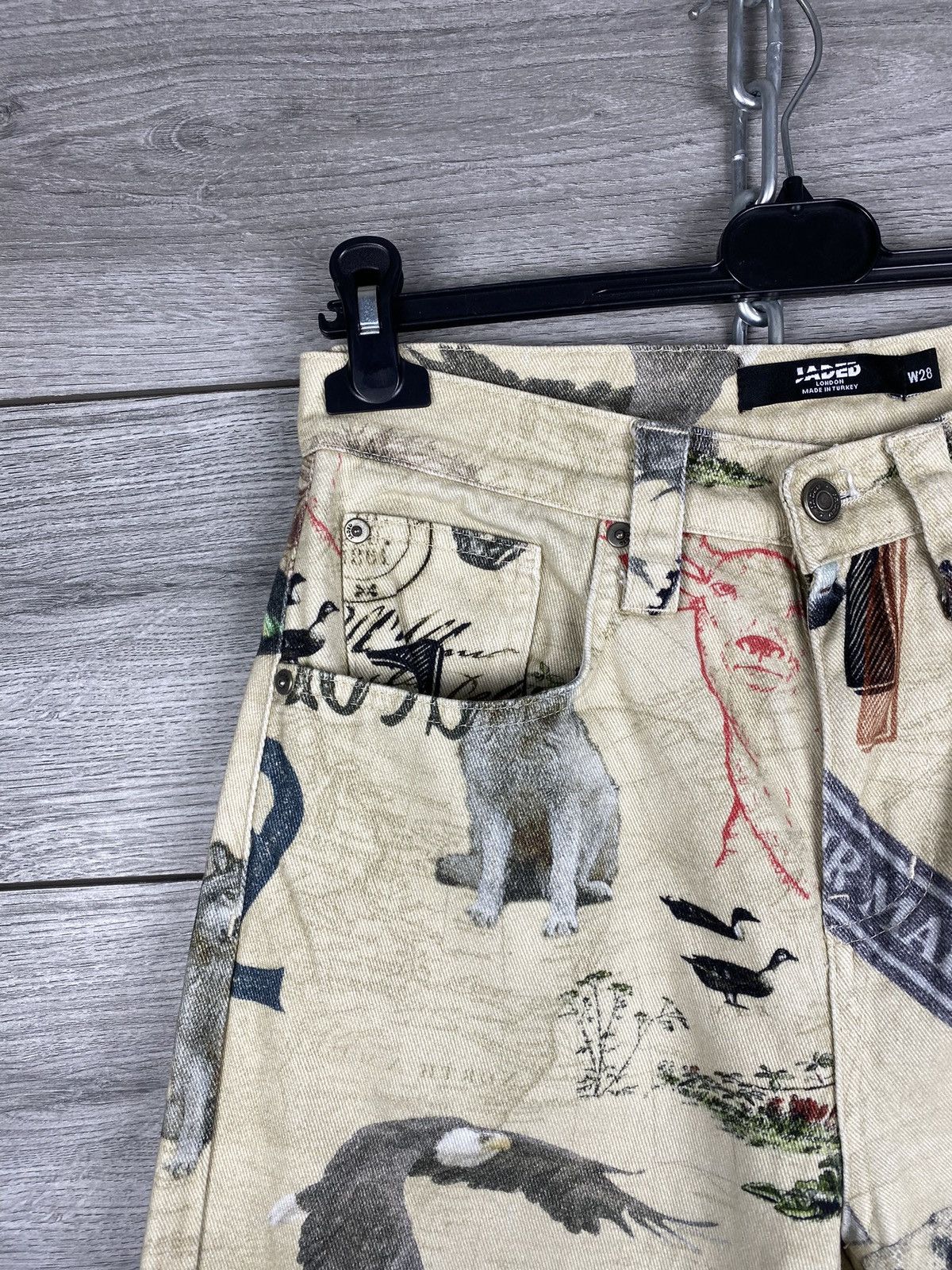 Jaded London Jaded London All Over Printed Skateboarding Jeans Pants Size US 28 / EU 44 - 2 Thumbnail