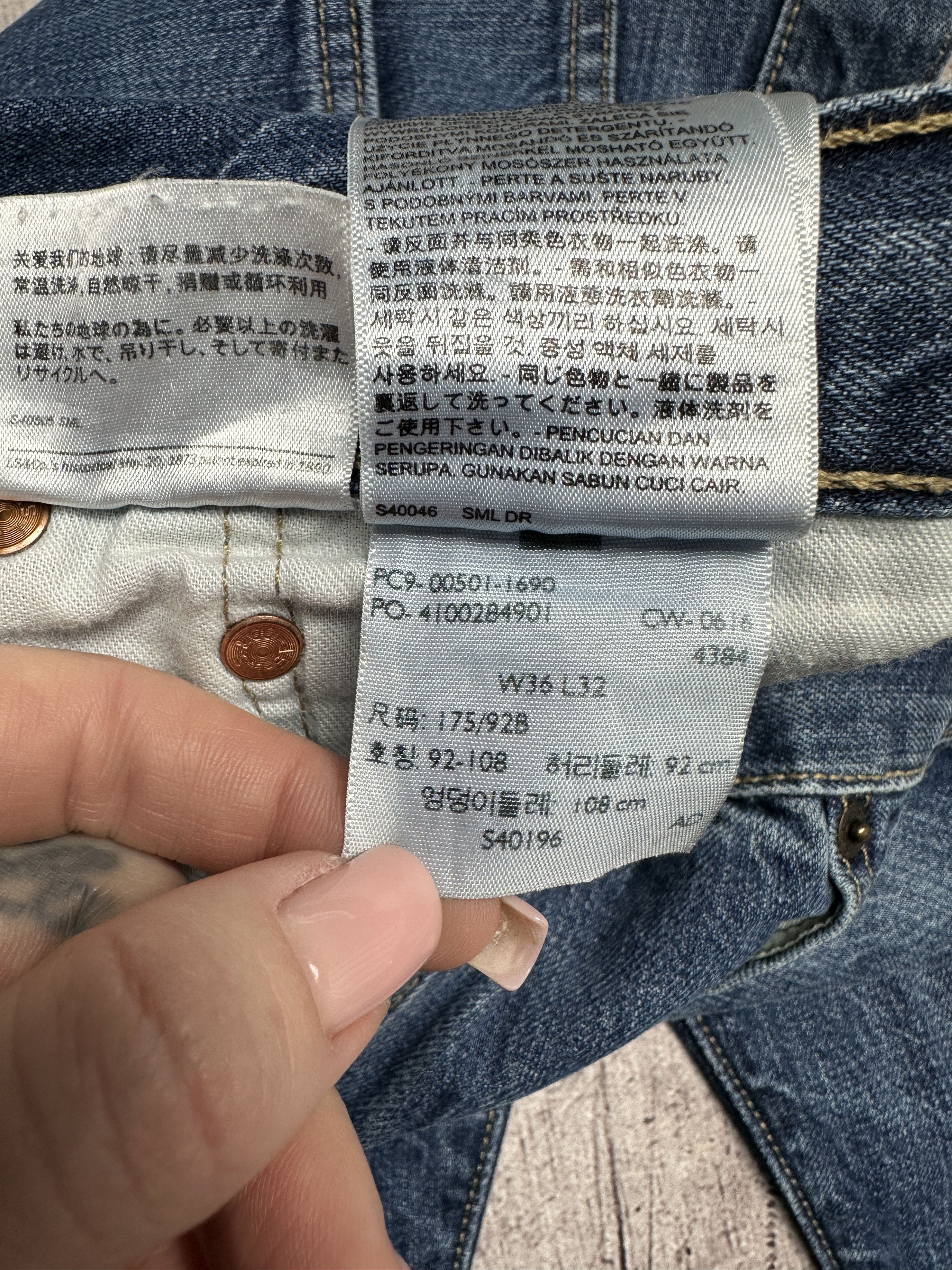 Levi's Levi's 501 Mens Denim Pants Jeans Size 36 x 32 Size US 36 / EU 52 - 10 Thumbnail