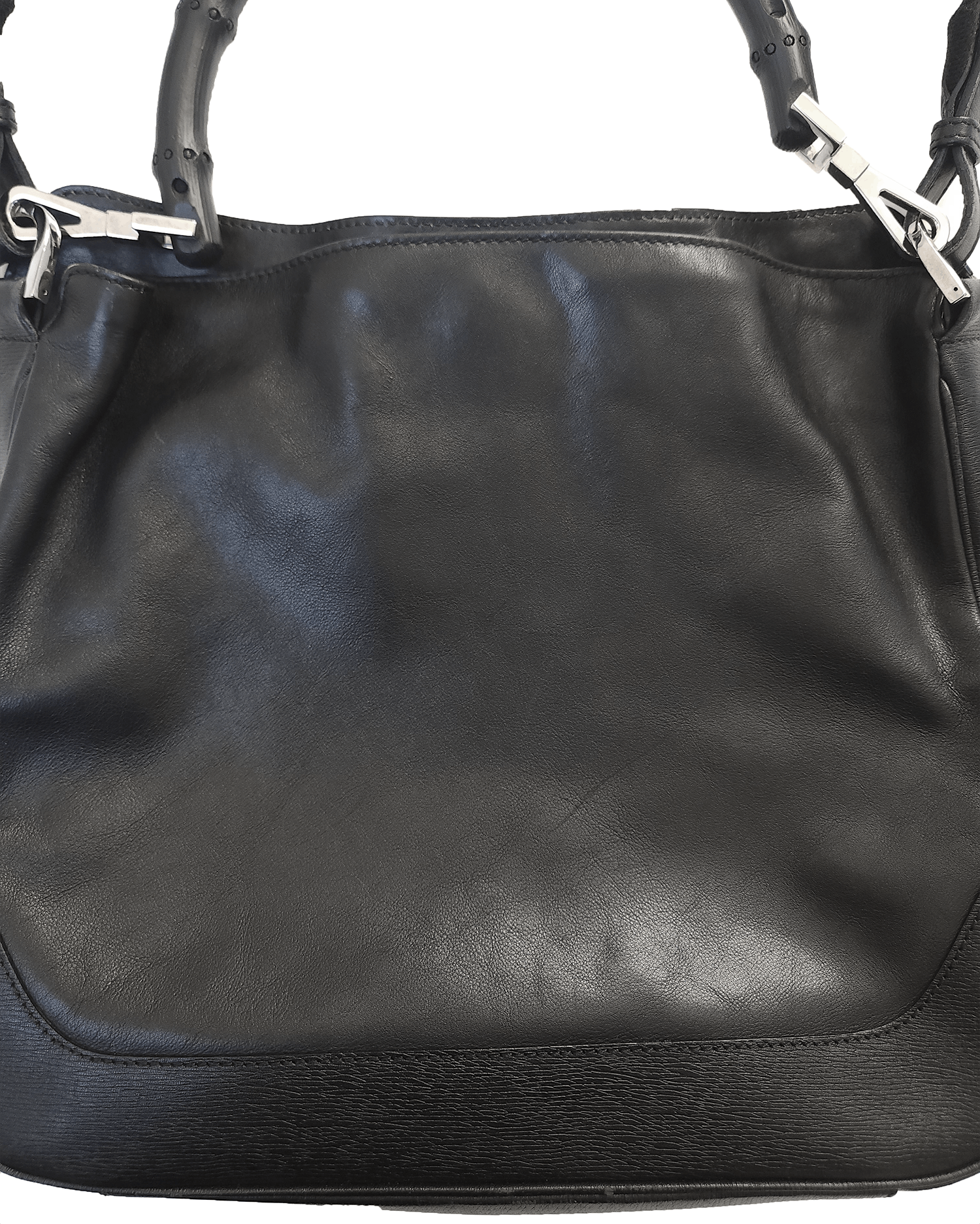 Gucci Gucci Black Bamboo Shoulder Bag Size ONE SIZE - 3 Thumbnail