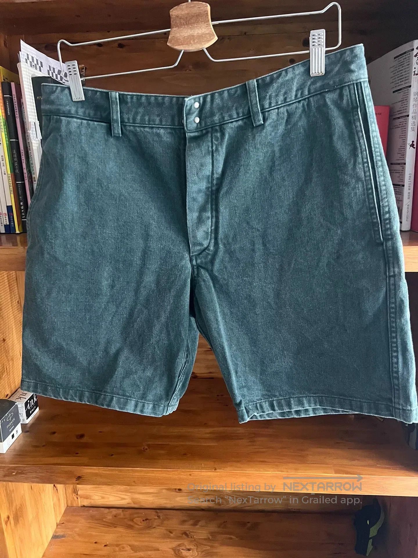 Visvim visvim vintage washed shorts in green. Size US 34 / EU 50 - 4 Thumbnail