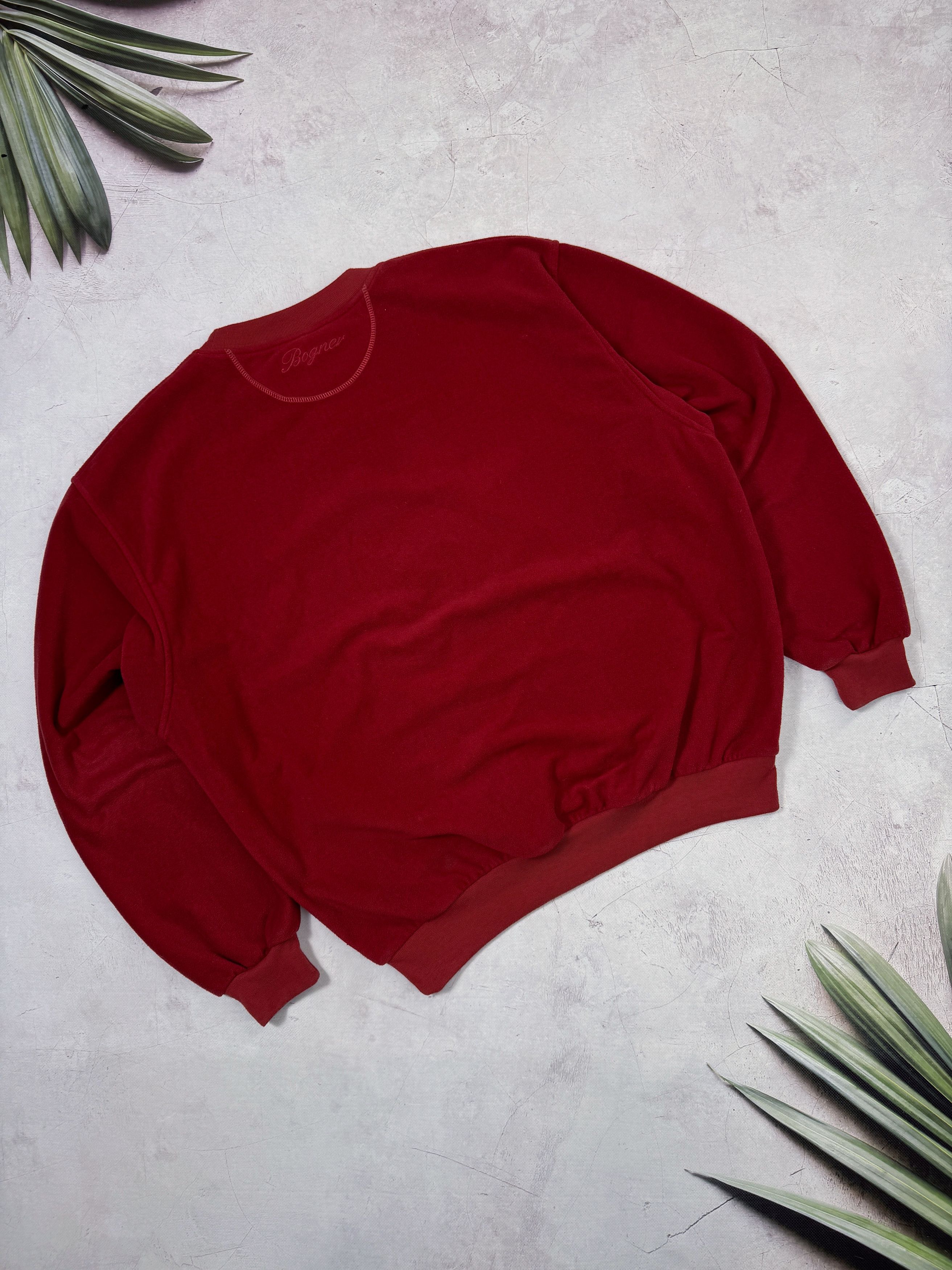 Bogner Vintage Bogner Sweatshirt Fleece Country Golf Club Burgundy Size US XL / EU 56 / 4 - 14 Thumbnail