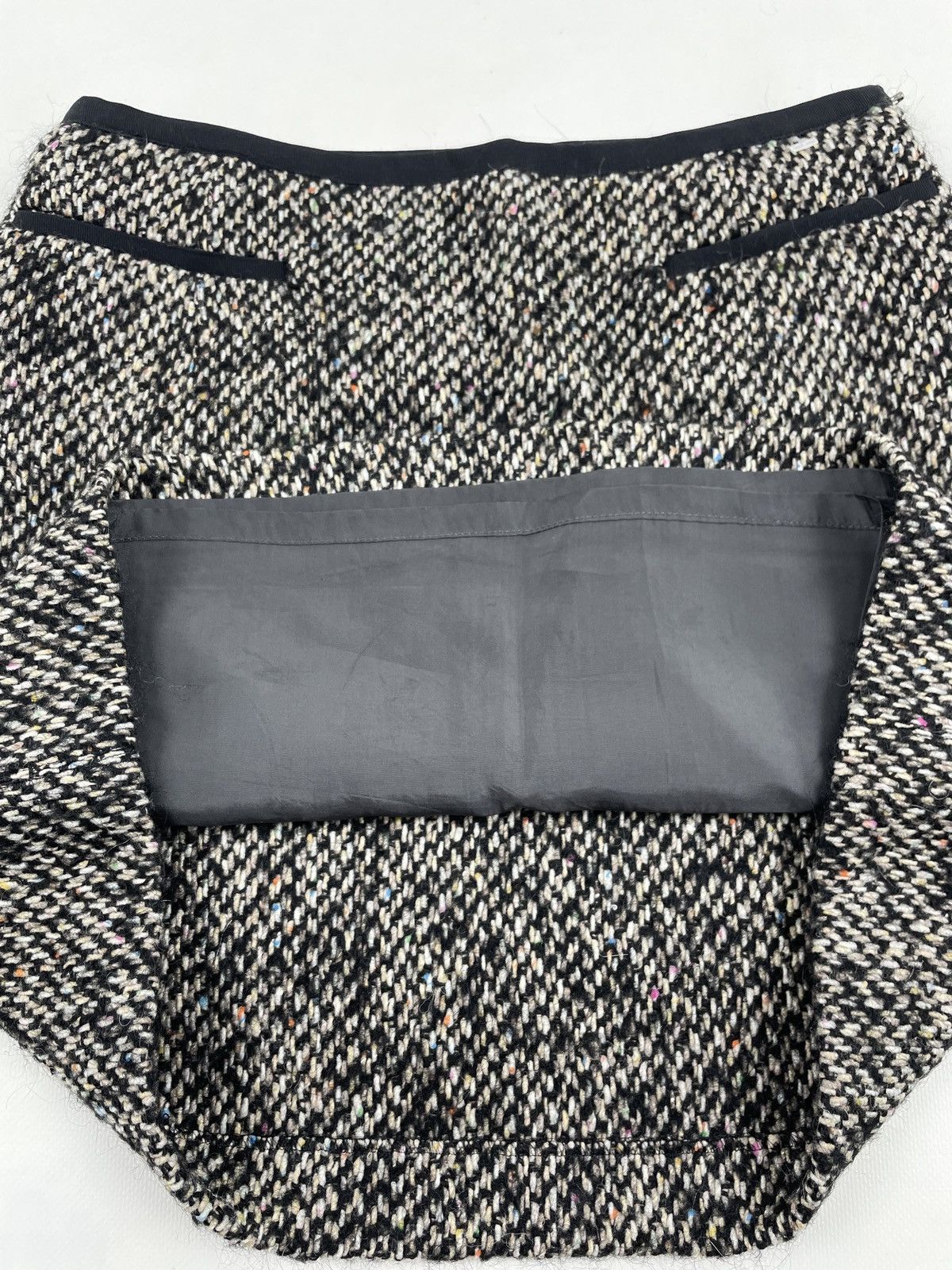 Japanese Brand × Tomorrowland Rare Japan Collection Wool Tweed Side Zipper Mini Straight Skirt Size 26" / US 2 / IT 38 - 12 Thumbnail
