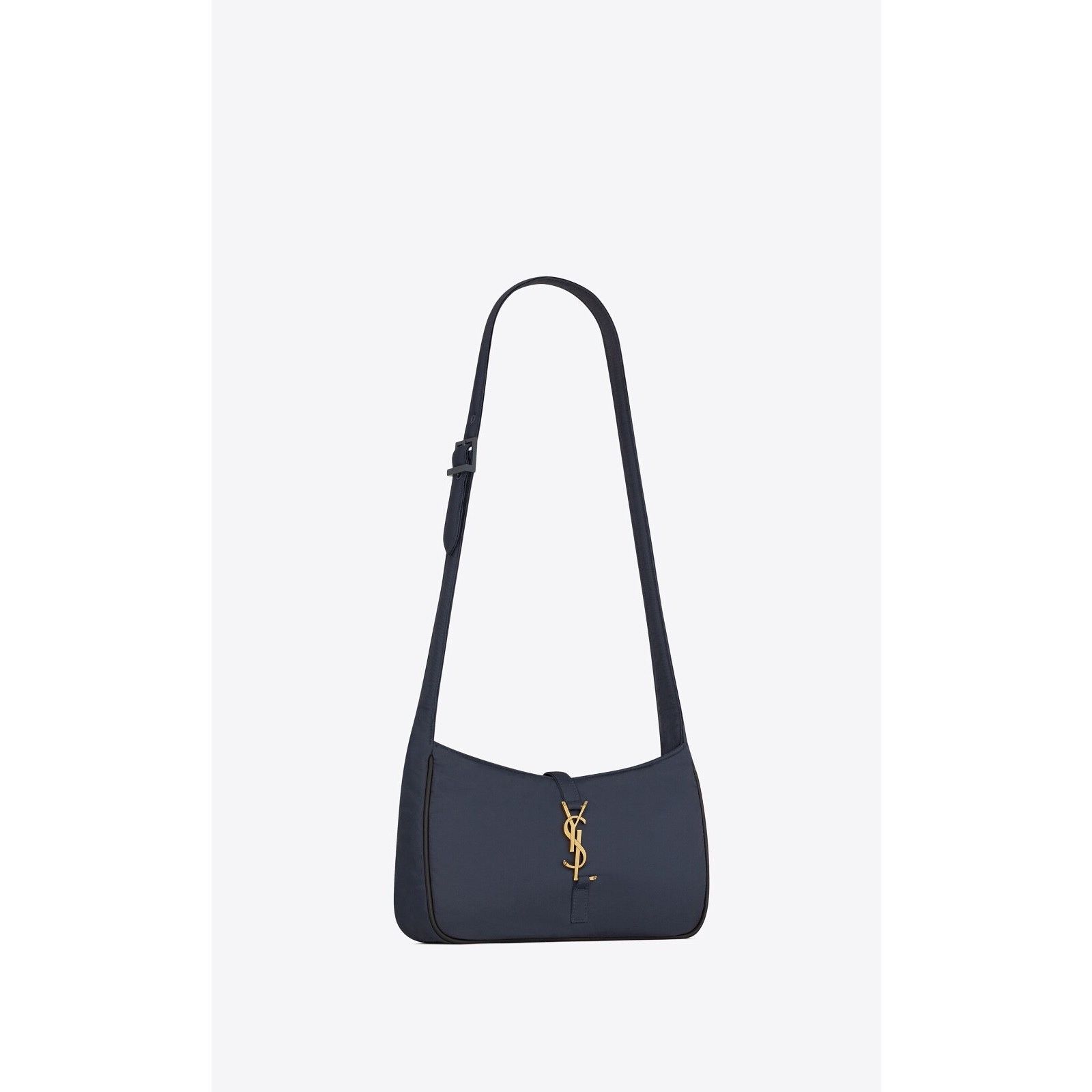 Yves Saint Laurent Saint Laurent Navy Blue Bronze Logo Shoulder Bag Size ONE SIZE - 7 Thumbnail